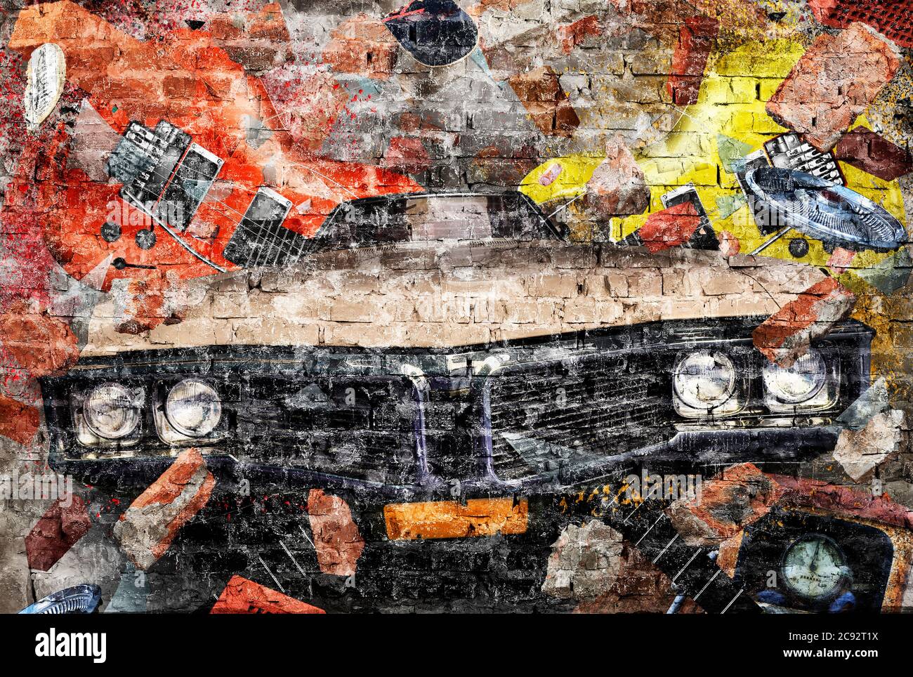 Grunge Graffiti Collage High Resolution Stock Photography And Images Alamy