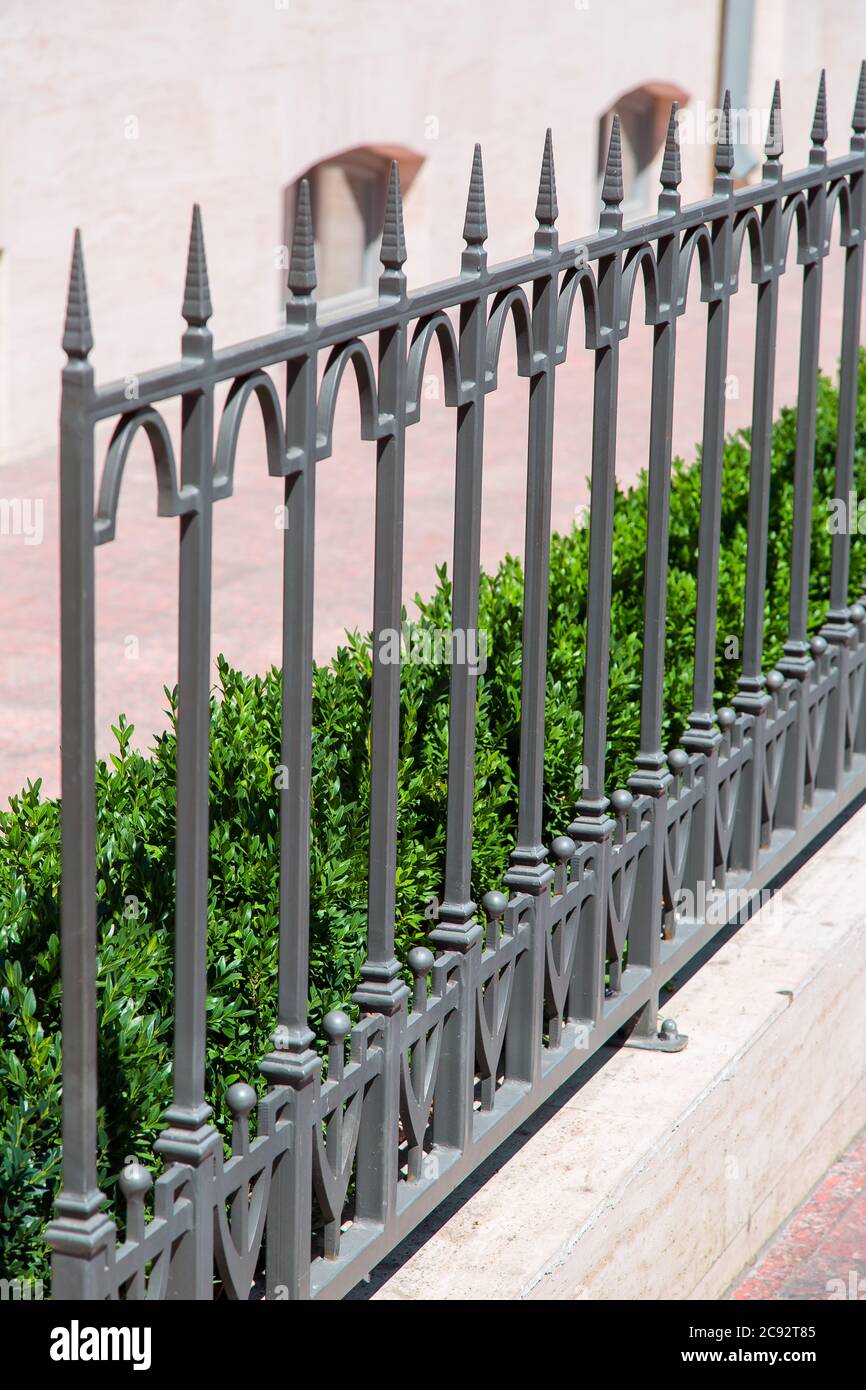 Green Wrought Iron Fence High Resolution Stock Photography and Images ...