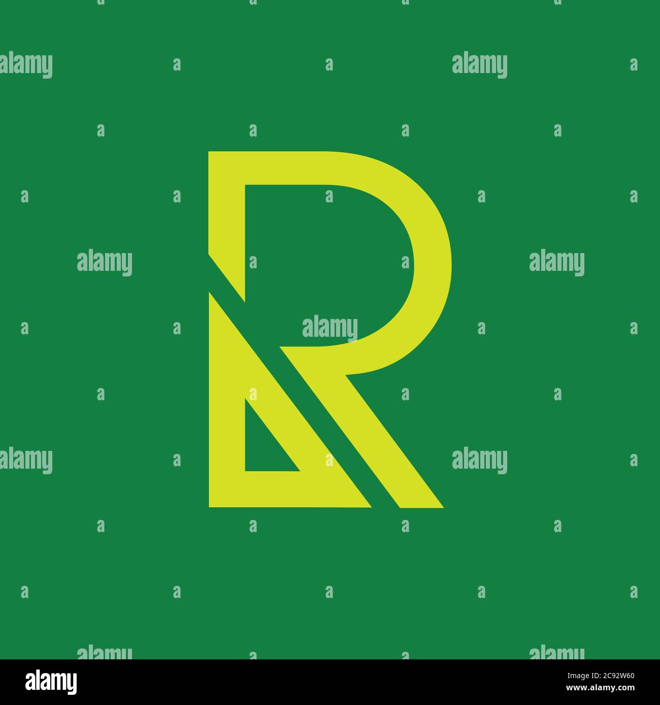letter r simple geometric logo vector Stock Vector Image & Art - Alamy