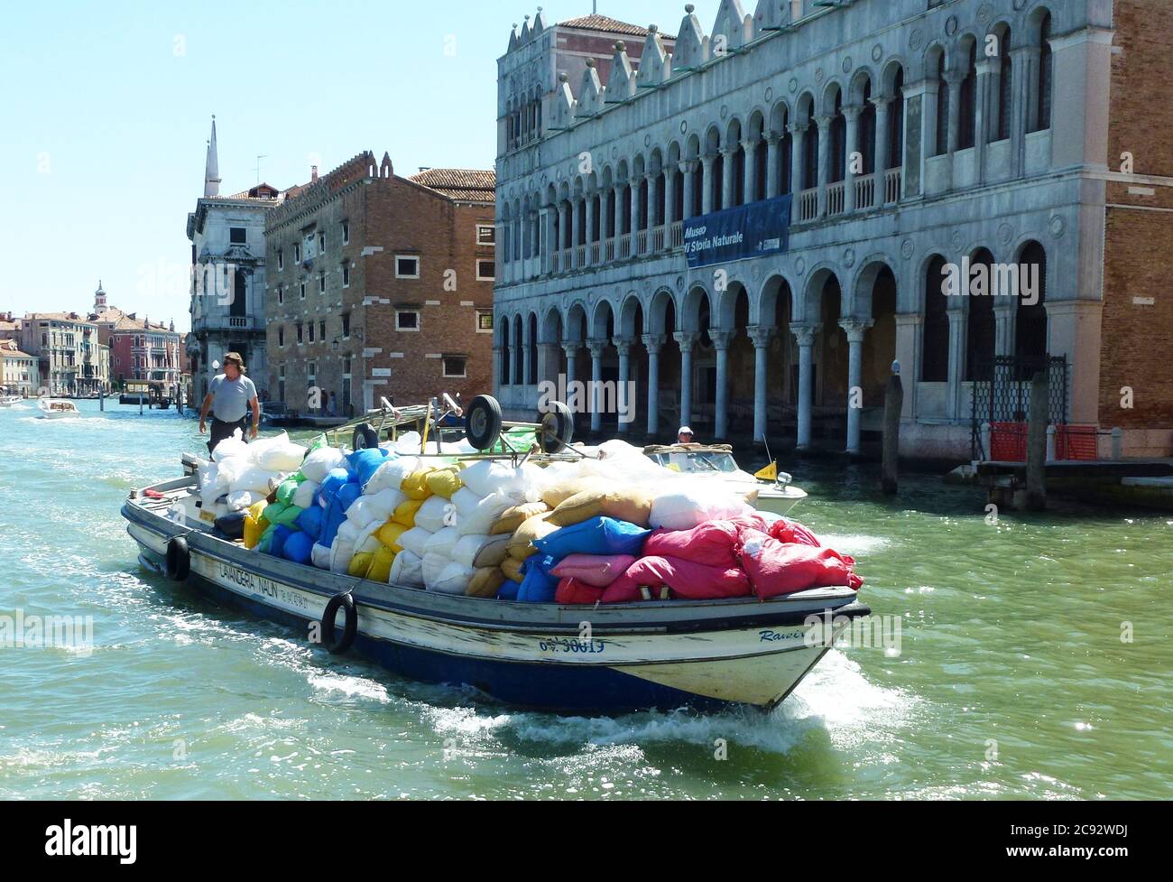 Venice supply boat hi-res stock photography and images - Alamy