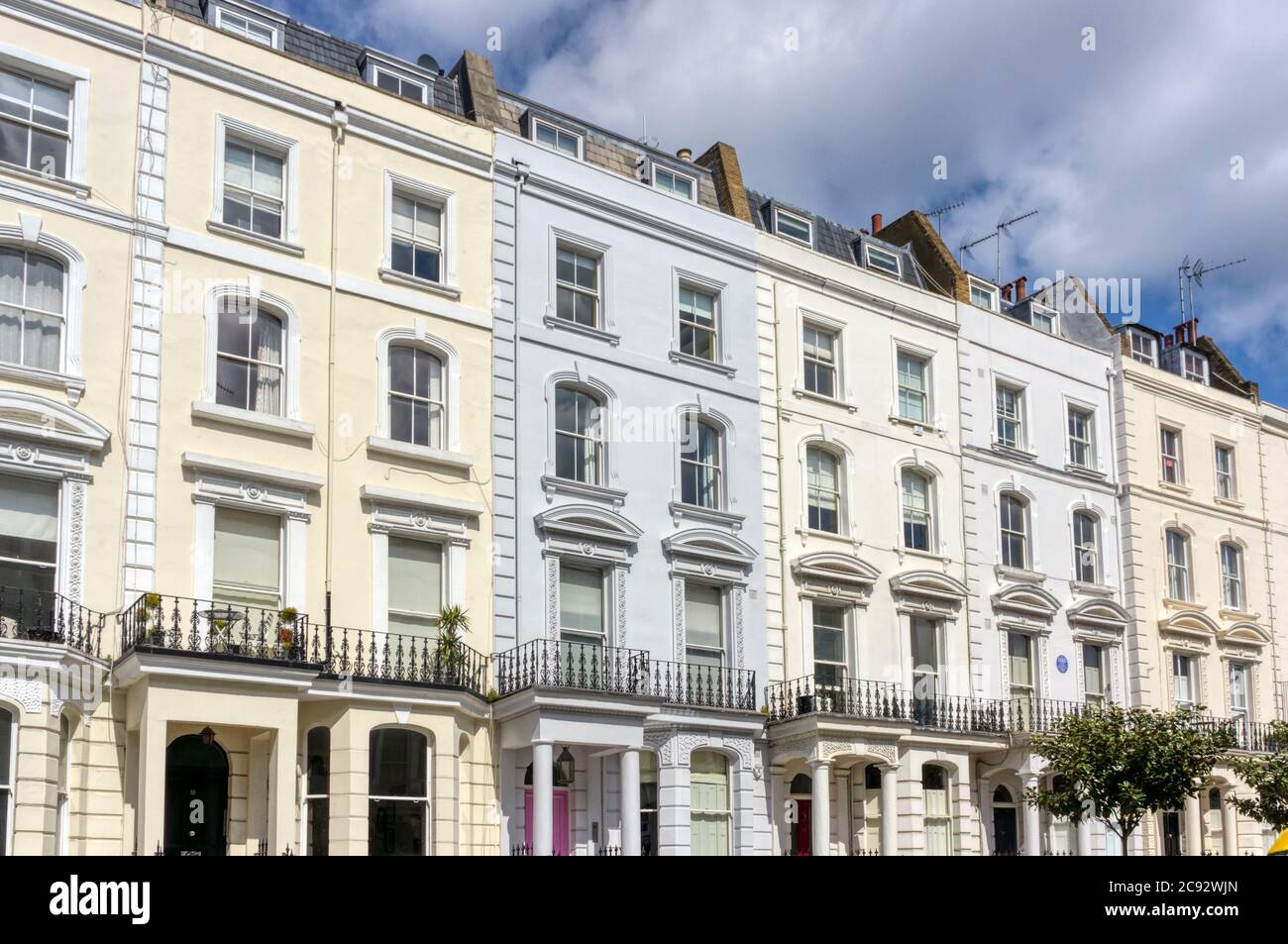 Luxury housing in Notting Hill, London Stock Photo Alamy
