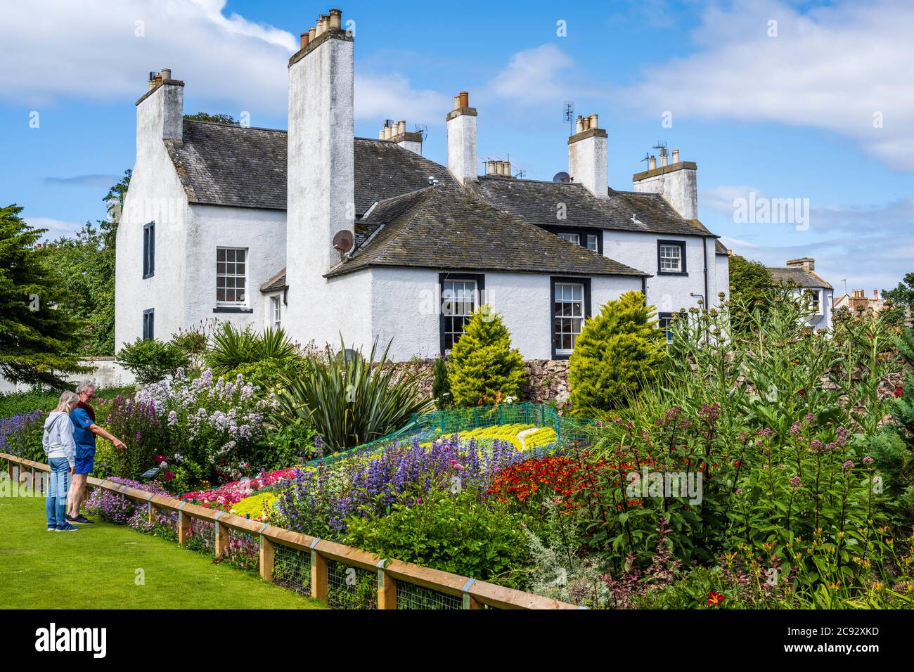 The Lodge North Berwick viewed from the Lodge Gardens in North Berwick, East Lothian, Scotland, UK Stock Photo