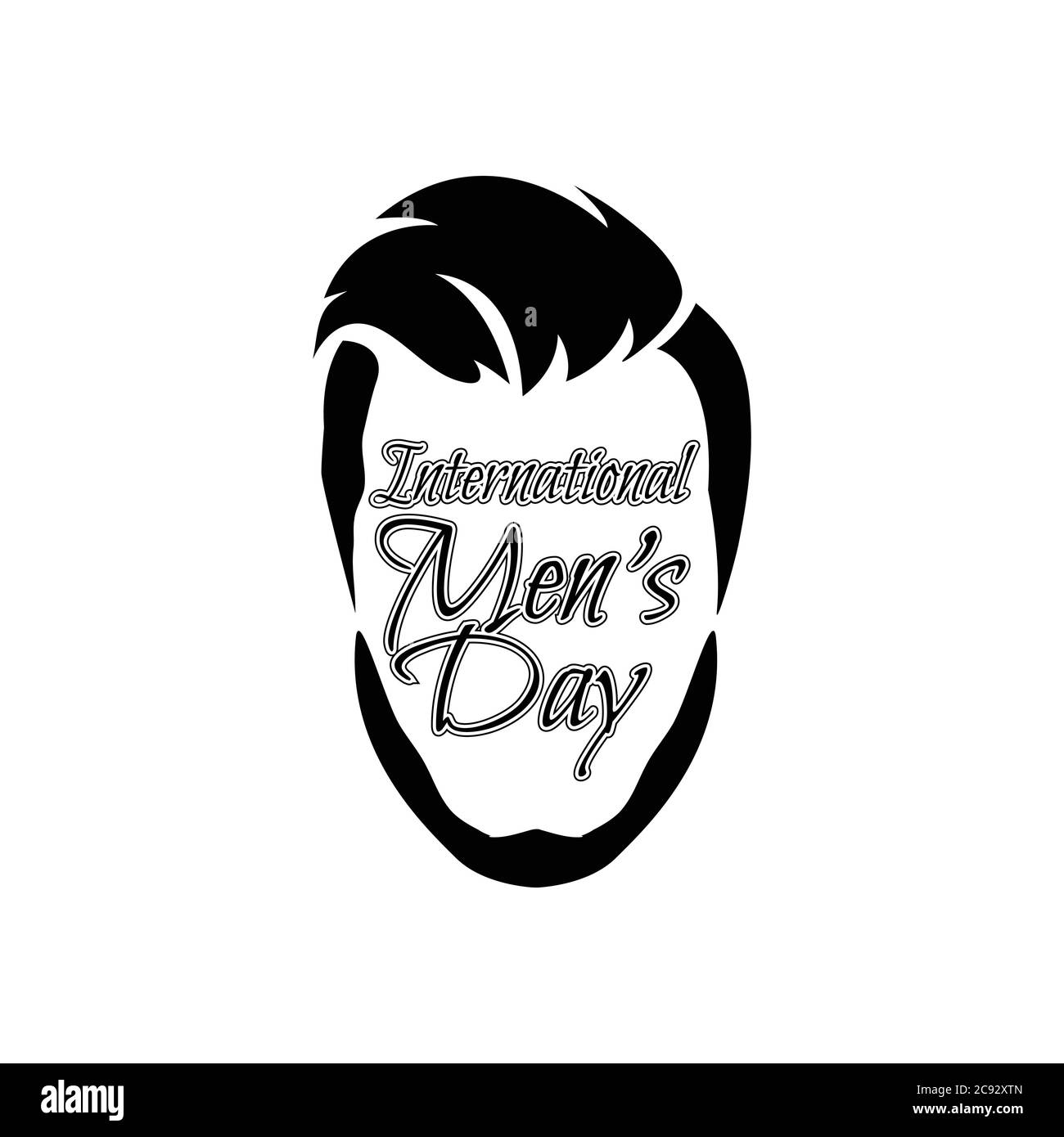 Vector illustration on the theme International Men's Day. For a poster or banner and greeting card. Stock Vector