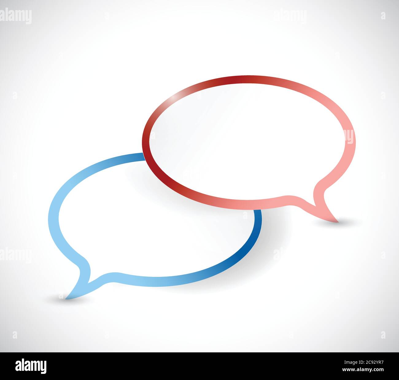 Speech border bubble illustration design over a white background Stock