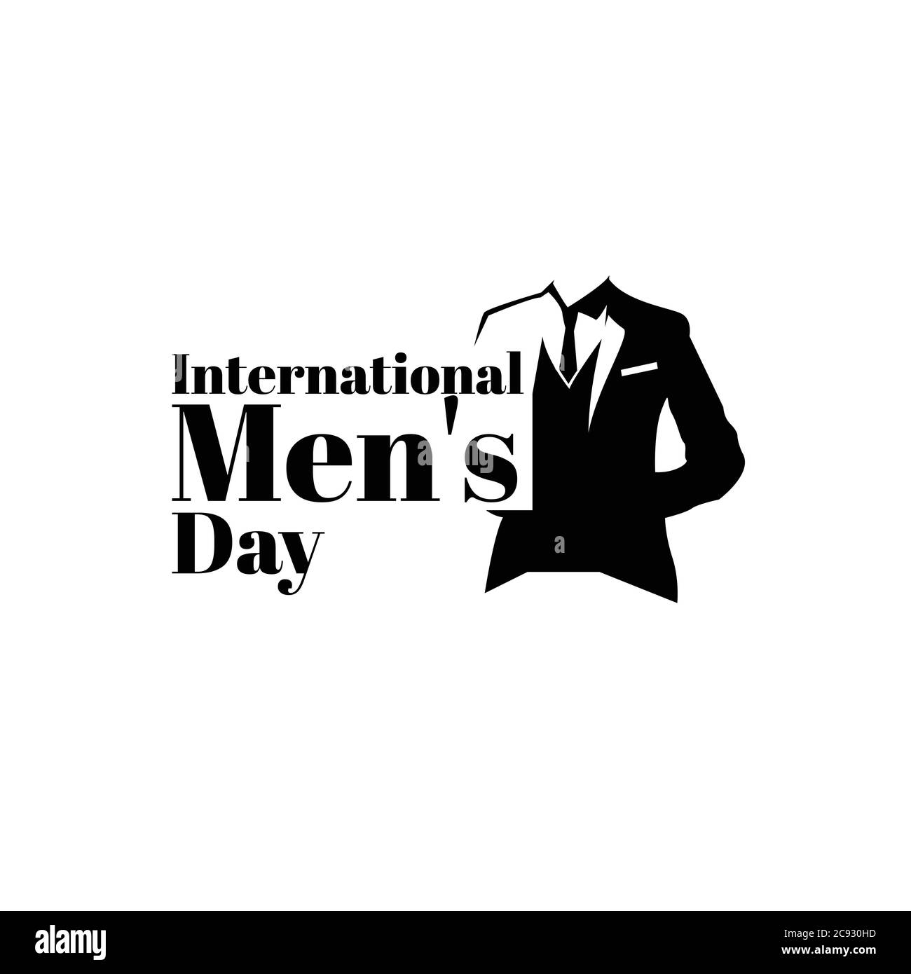 Vector illustration on the theme International Men's Day. For a poster or banner and greeting card. Stock Vector