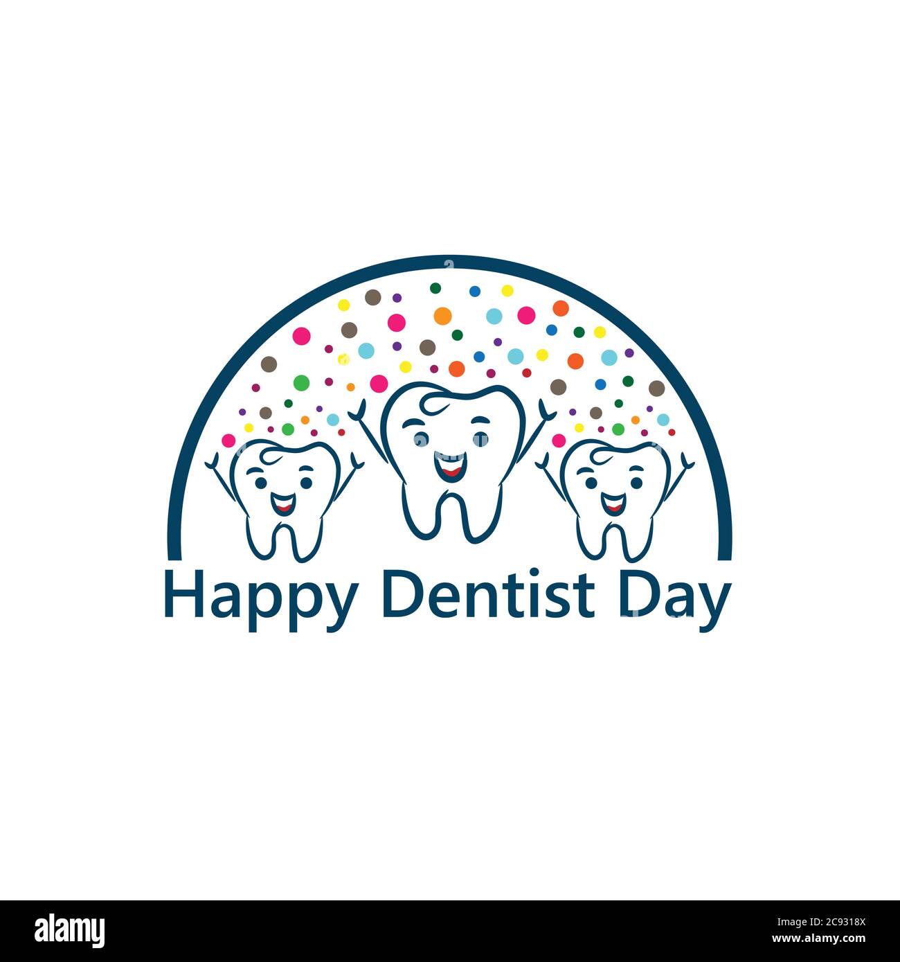 World Dentist Day Vector Design Template.EPS 10 Stock Vector