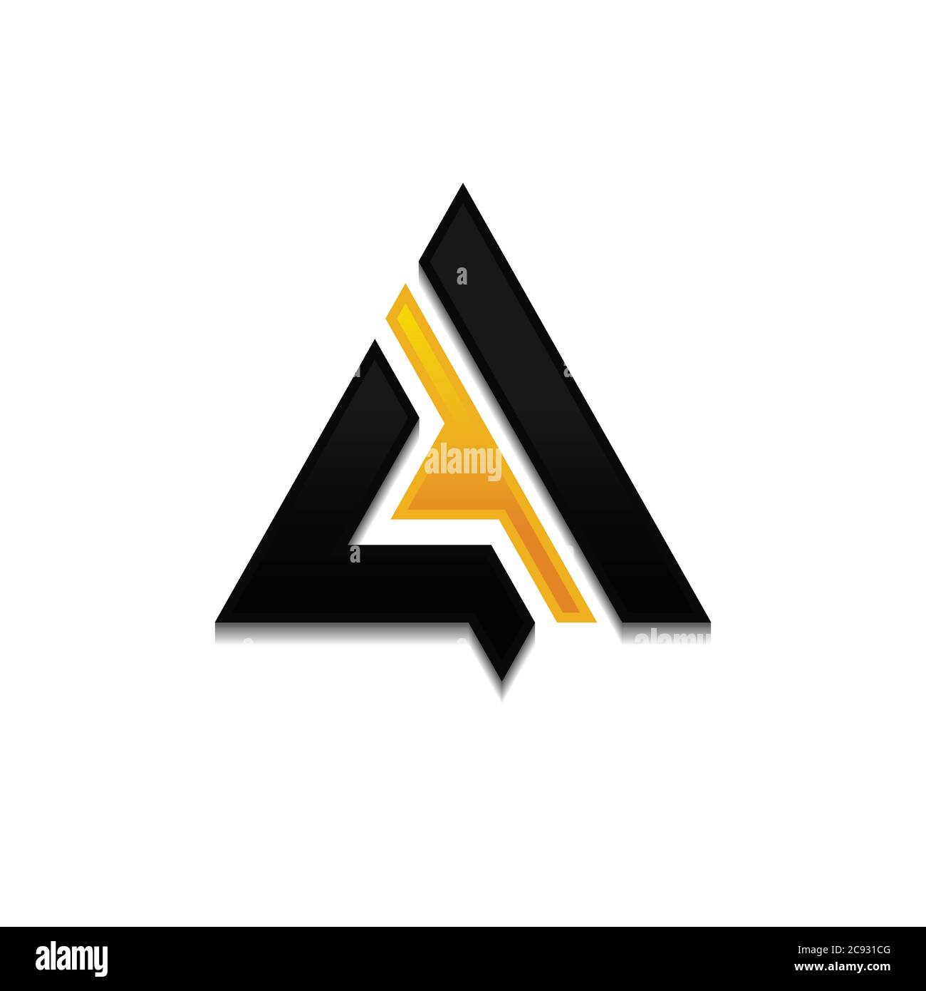 Simple A letter abstract outline design logo vector. Line letter A ...