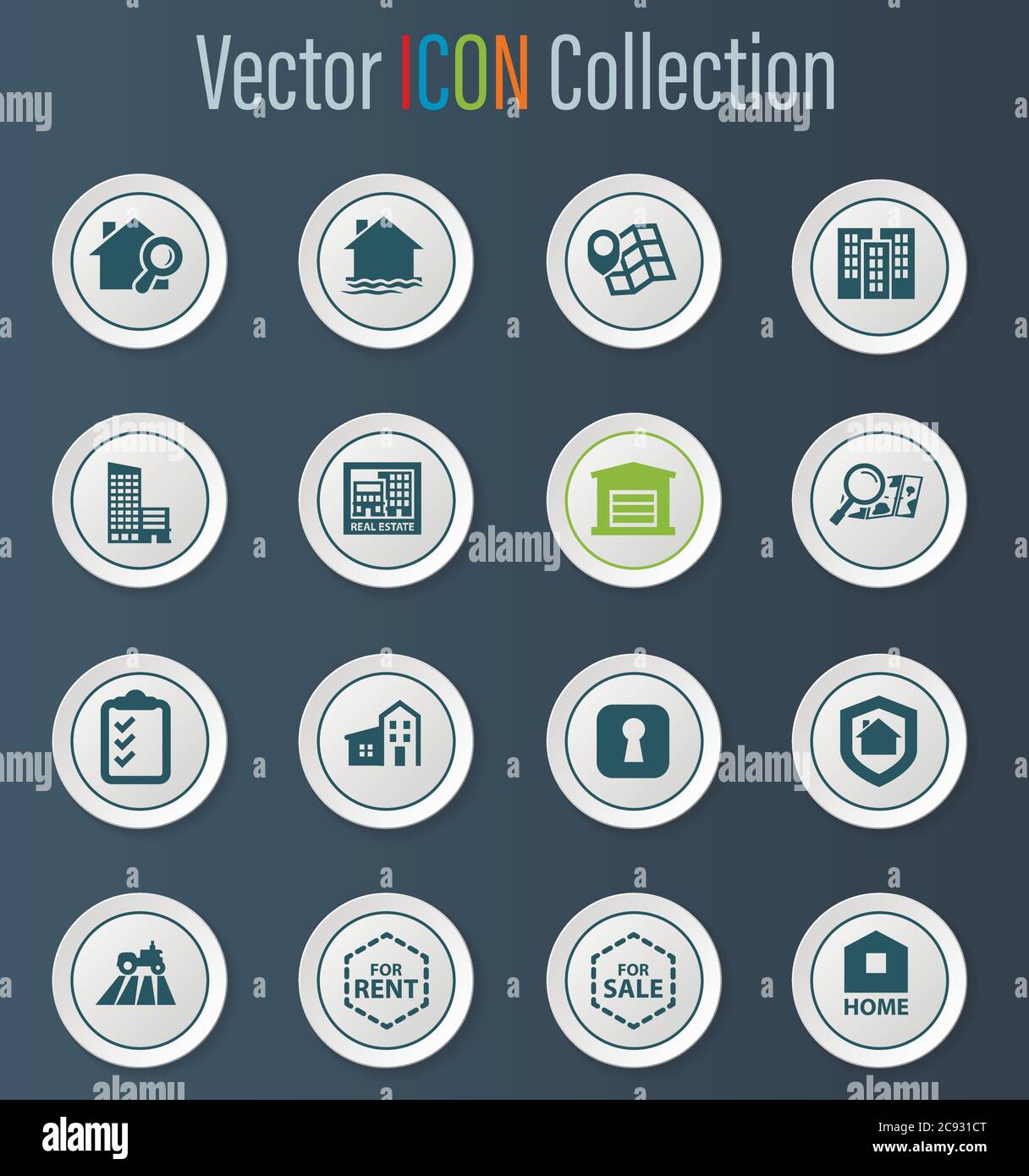 Real estate icons set Stock Vector Image & Art - Alamy