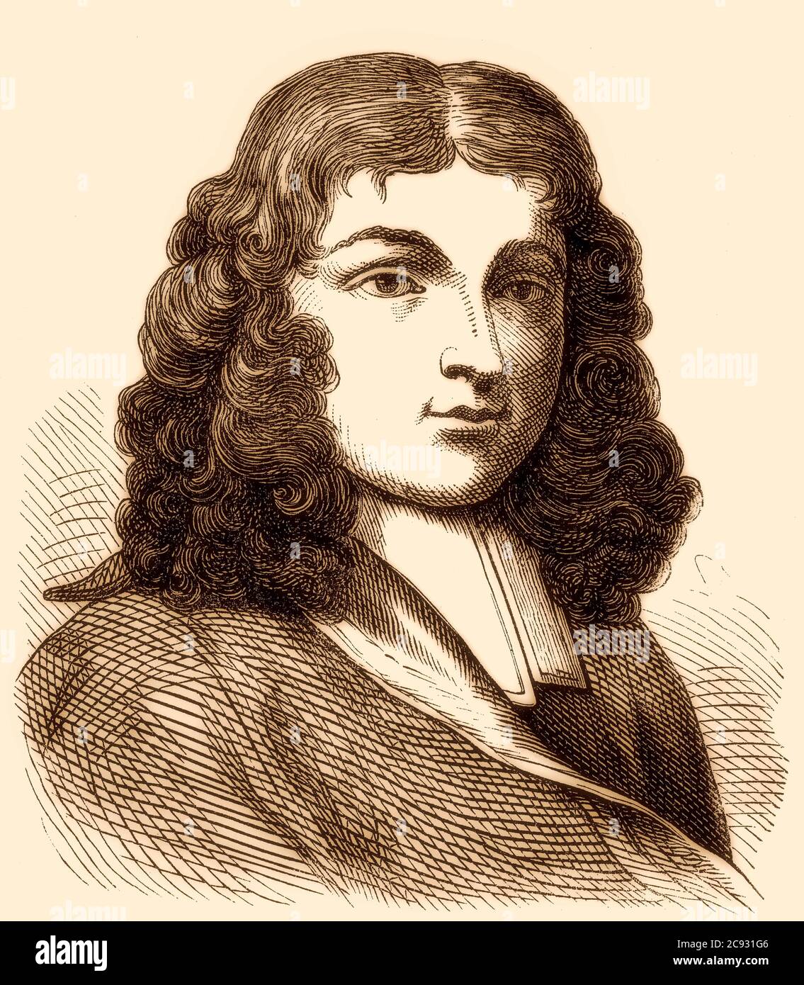 Pierre Bayle, 1647 –1706, a French philosopher and writer Stock Photo