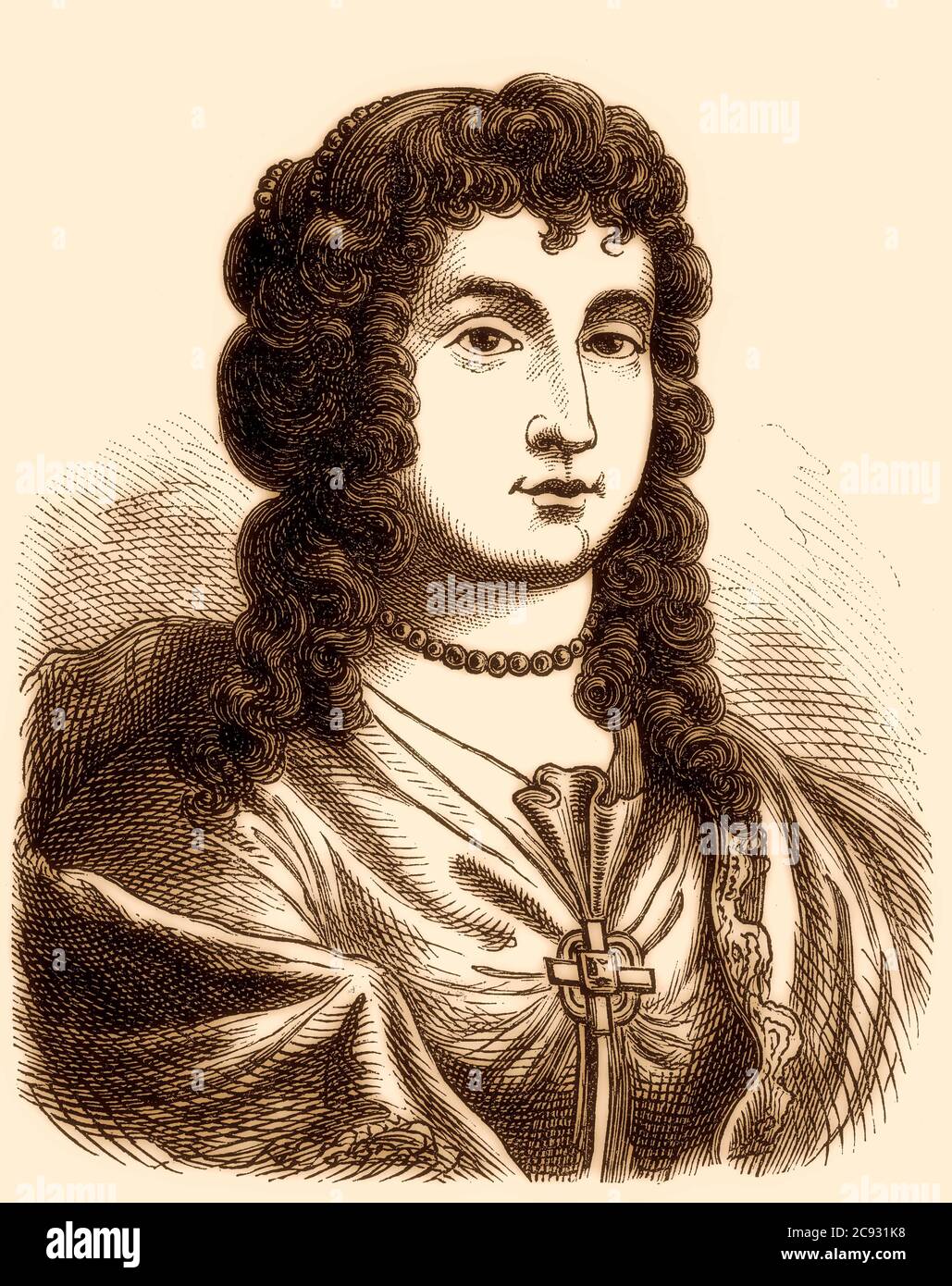 Madeleine de Scudéry, 1607 – 1701, a French writer Stock Photo