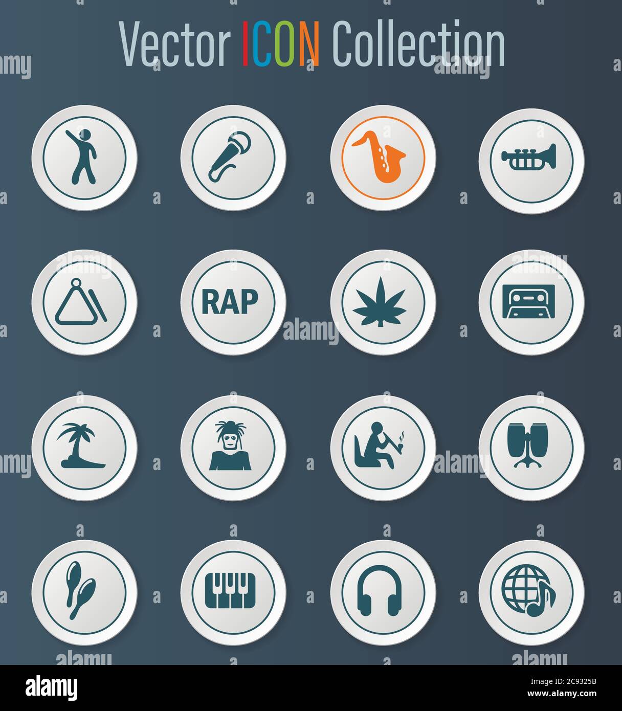 Rap Music icons set Stock Vector Image & Art - Alamy