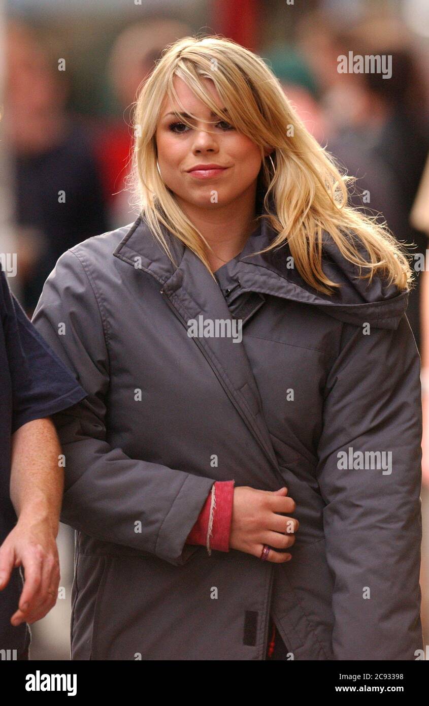 Billie Piper who plays Dr Who's assistant Rose Taylor, pictured on the set  of the new BBC tv series in Cardiff tonight where filming was taking place  on the the Cities St