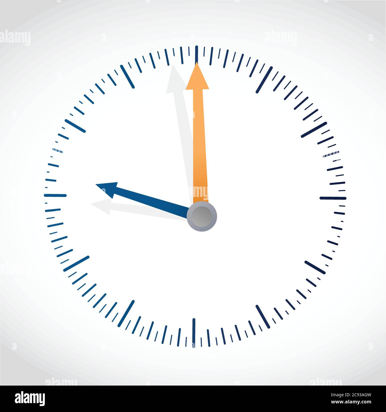 Clock illustration design over a white background Stock Vector