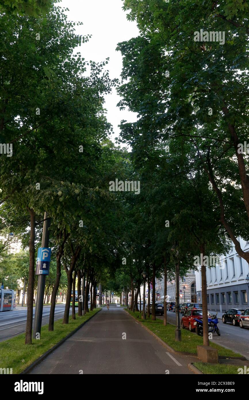Vienna city downtown sunny day hi-res stock photography and images - Alamy