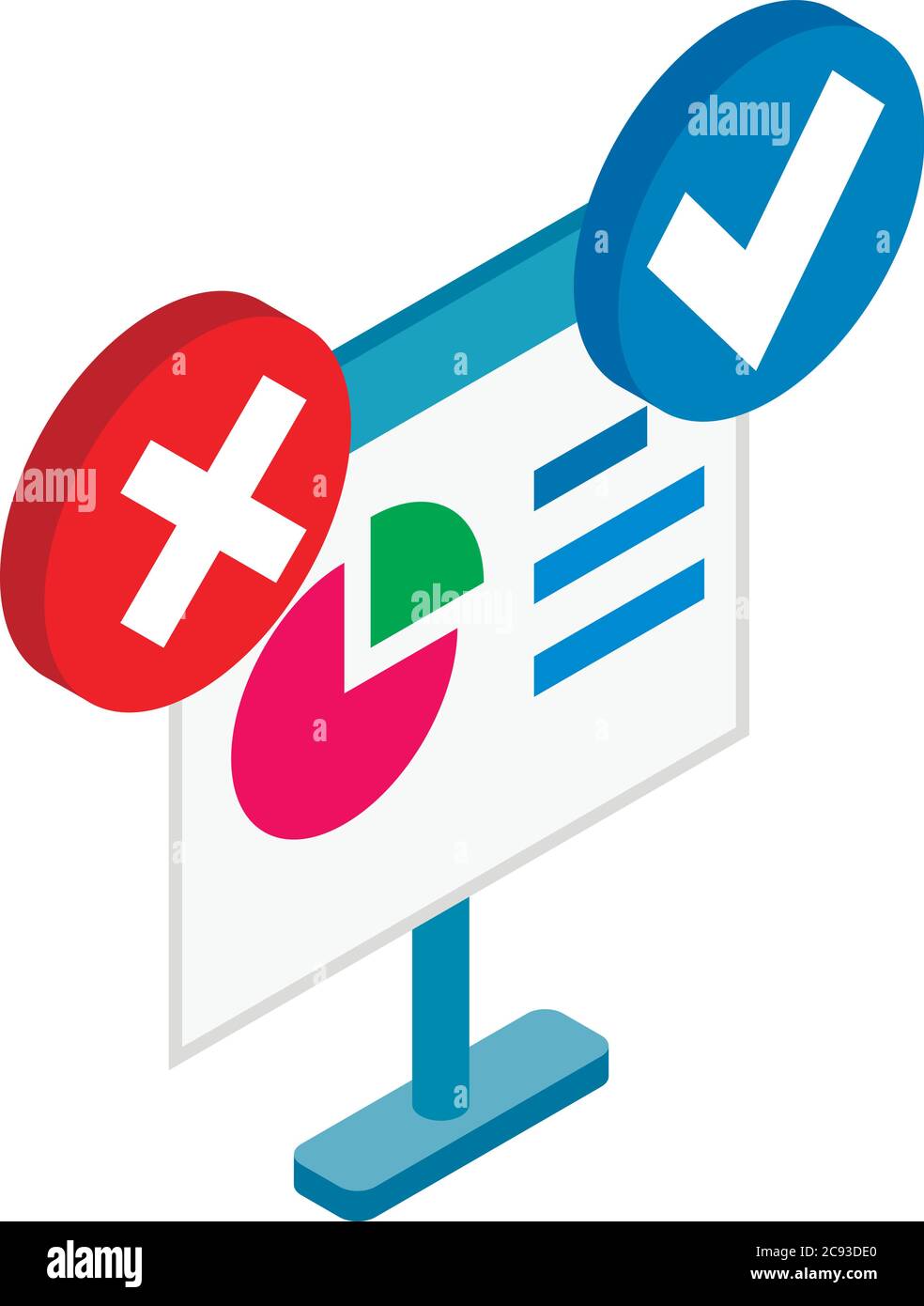 Seo analytics icon, isometric style Stock Vector
