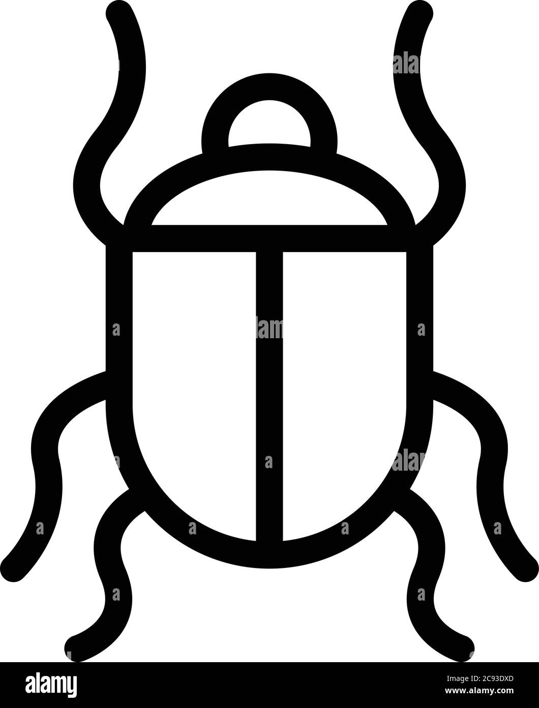 Wild scarab beetle icon, outline style Stock Vector Image & Art Alamy