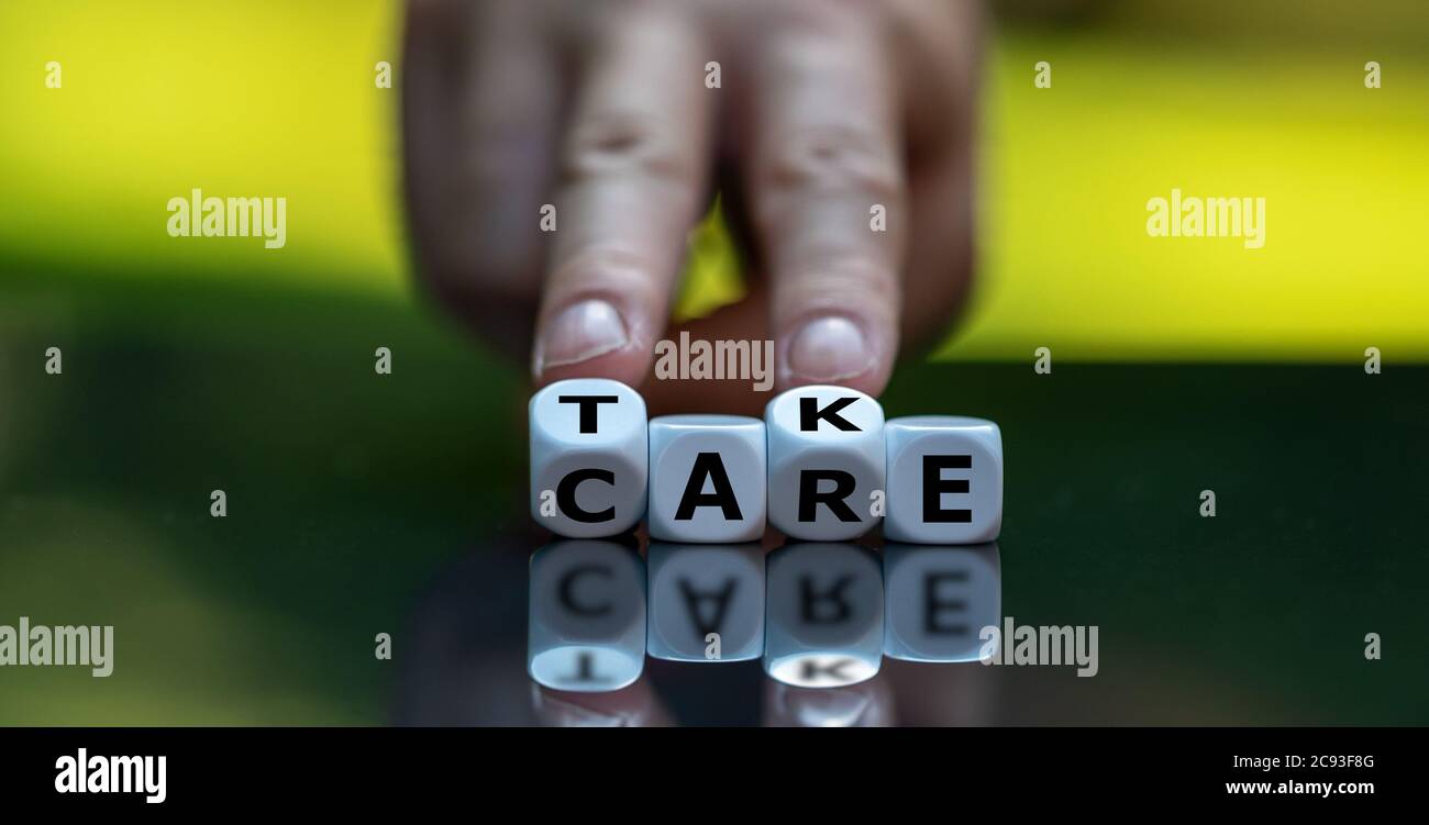 Take care yourself hand hi res stock photography and images Alamy