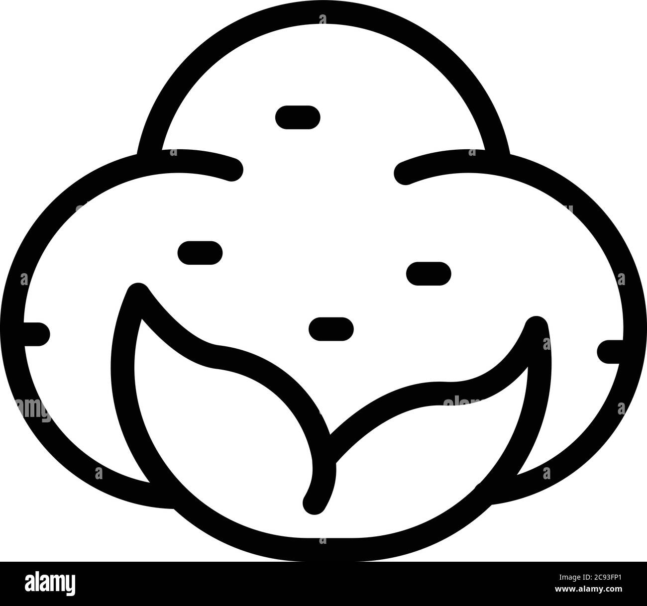 Cotton plant icon, outline style Stock Vector Image & Art Alamy