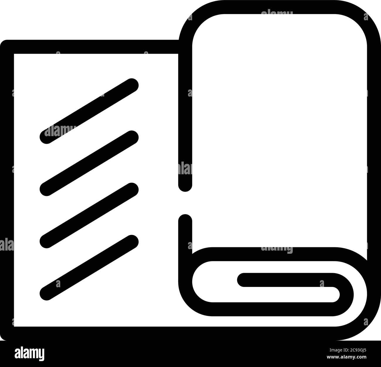 Textile material icon, outline style Stock Vector Image & Art - Alamy