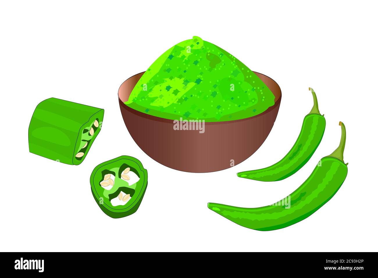 Pepper flakes Stock Vector Images Alamy