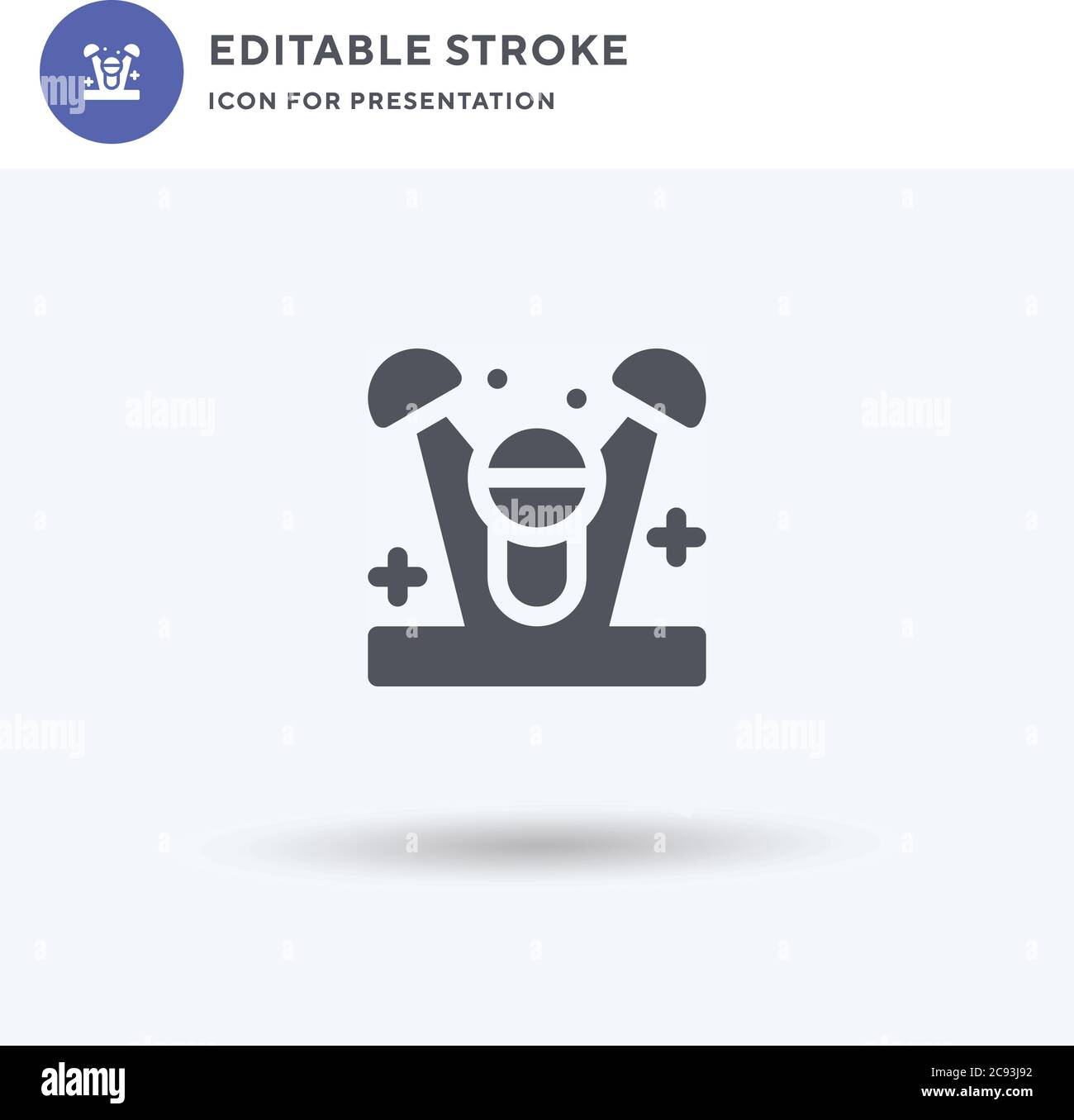 Concert icon vector, filled flat sign, solid pictogram isolated on ...