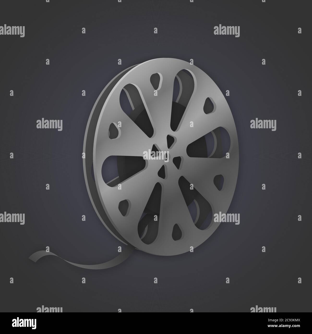 Vector image of a tape reel Stock Vector Image & Art Alamy