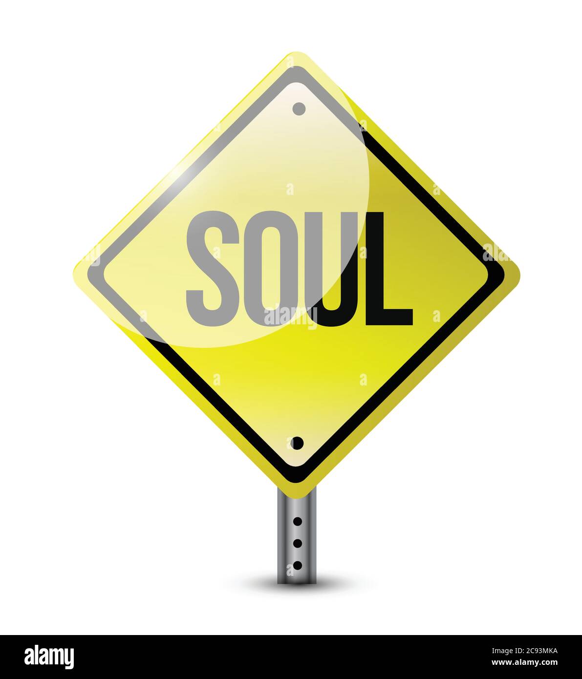 Soul sign illustration design over a white background Stock Vector