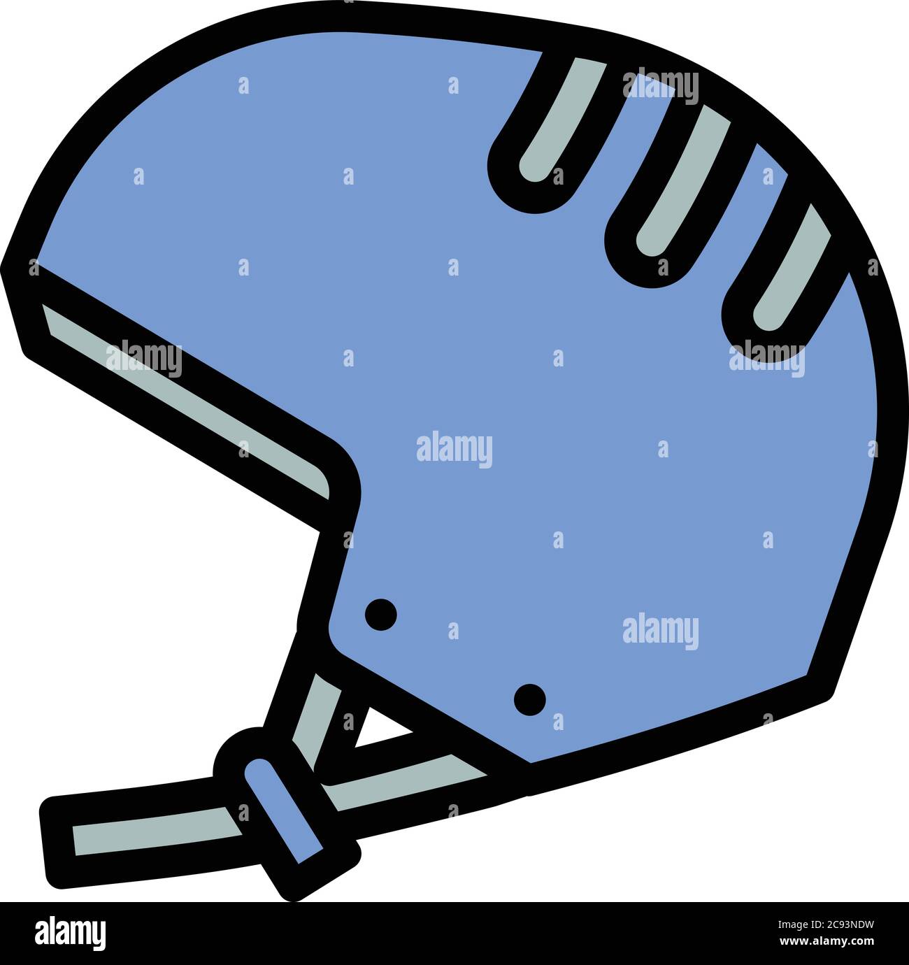 Ski helmet icon. Outline ski helmet vector icon for web design isolated