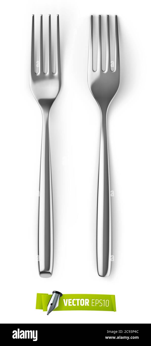 Vector forks on white background Stock Vector Image & Art - Alamy