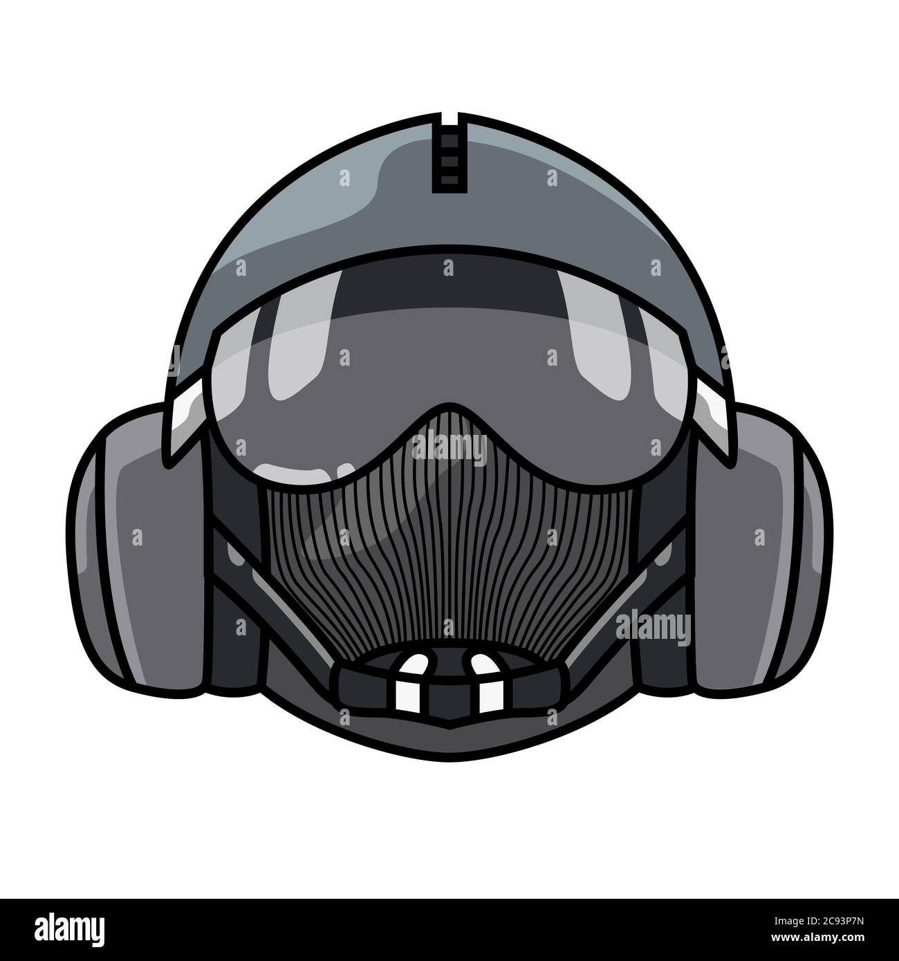 Helmet of the special forces, isolated Stock Vector