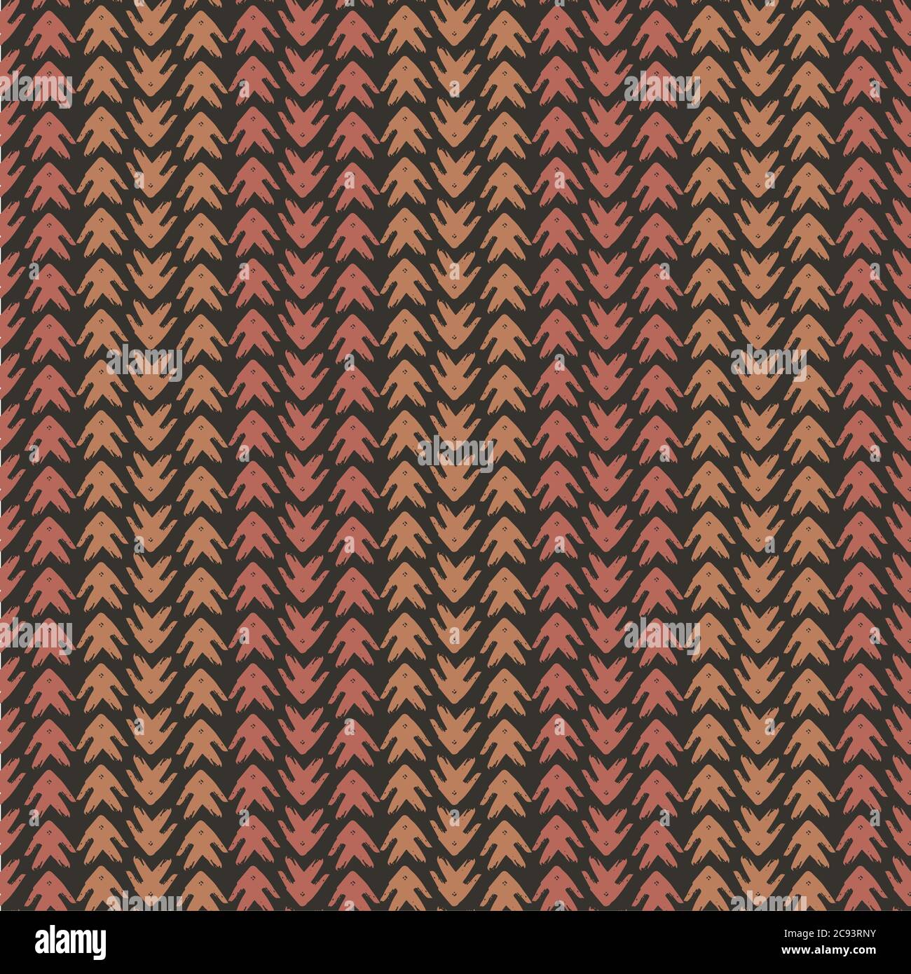 Vector tribal arrow style grunge seamless pattern background. Painterly ...