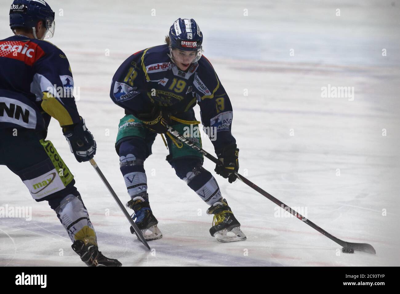 Langenthal, Kanton Bern (BE)/ Switzerland - December 16 2018: Ice Hockey Game of Team Elite B of SC Langenthal aigainst HCT Young Lions Stock Photo