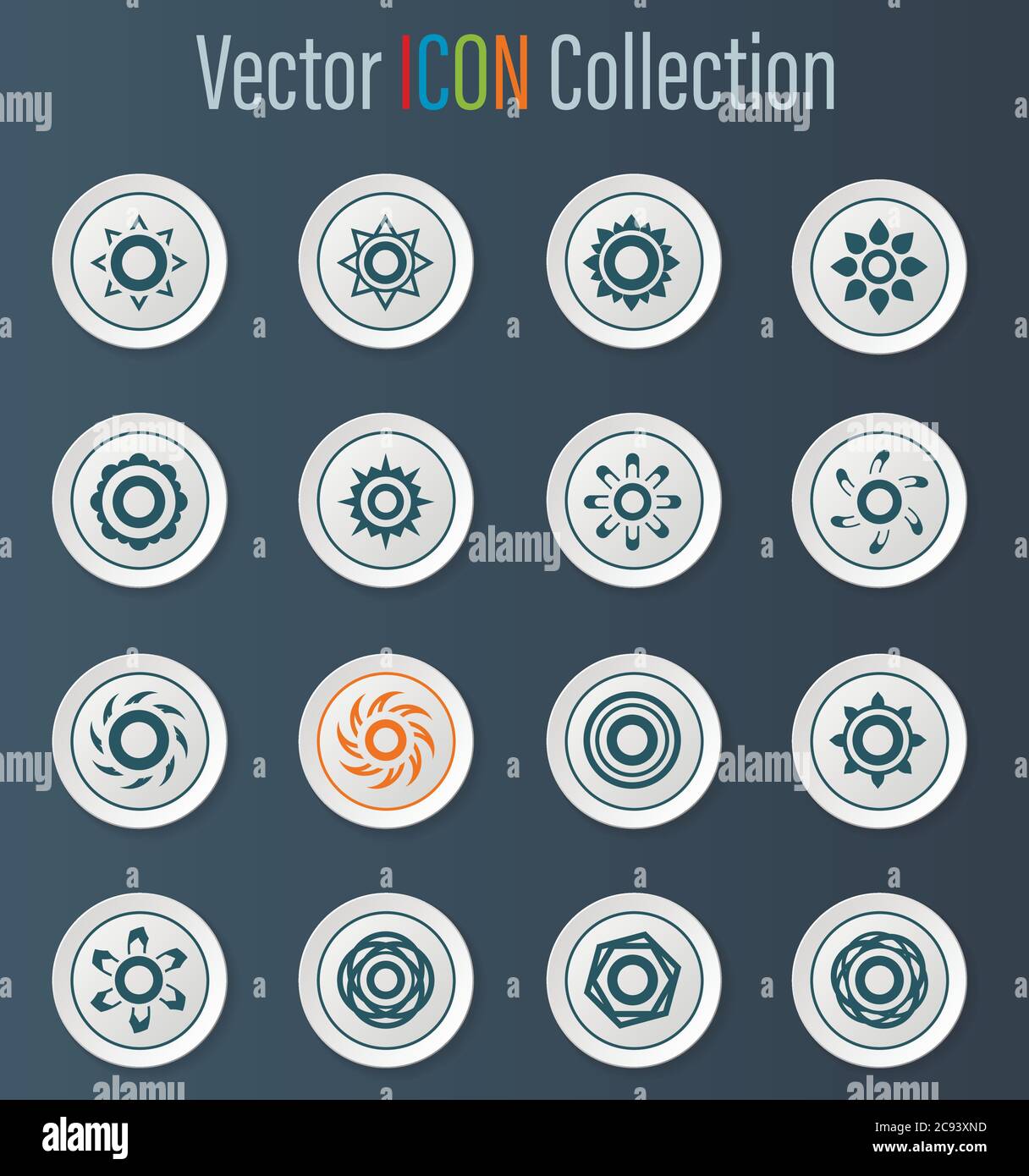 Set of sun icons Stock Vector Image & Art - Alamy