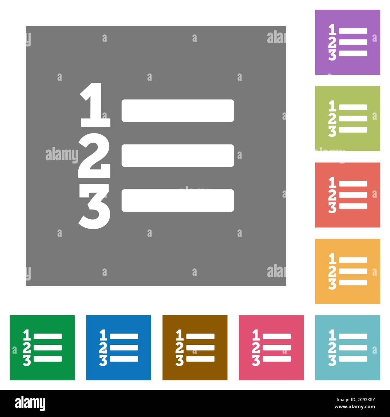 Multiple icons list hi-res stock photography and images - Alamy