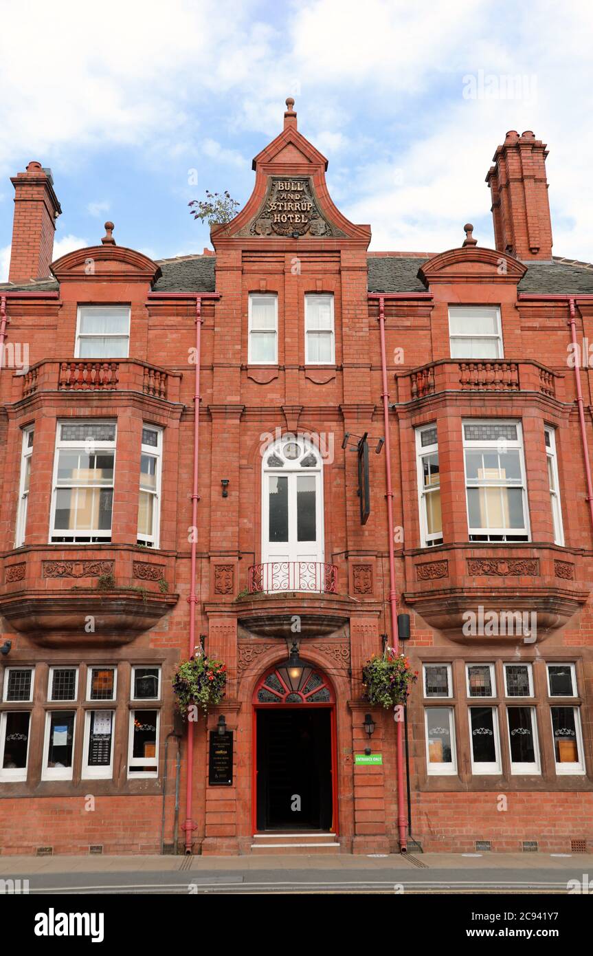 Historic Bull and Stirrup Hotel in Chester now owned by J D Wetherspoon Stock Photo