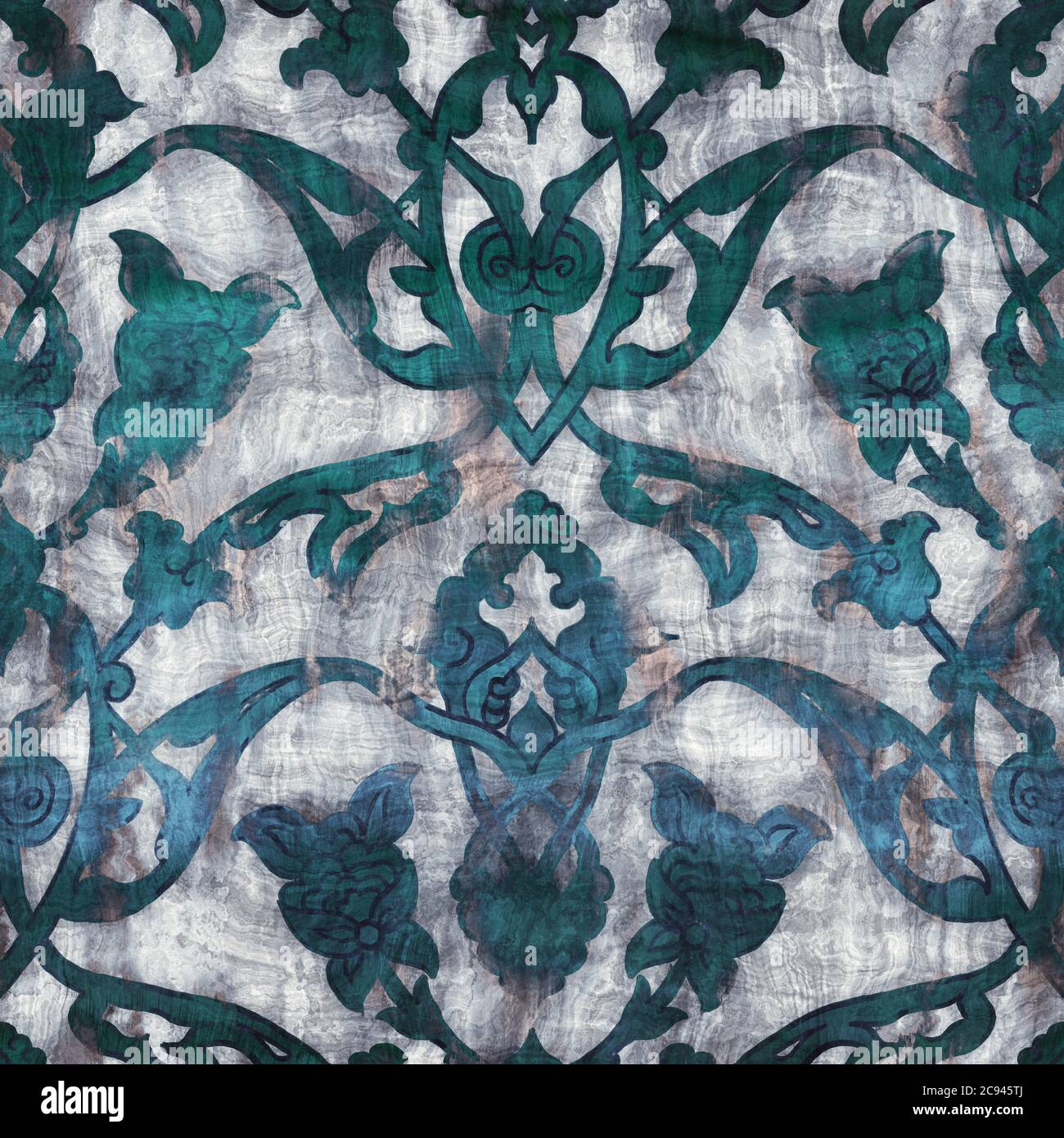 Seamless blue texture grungy repeat pattern swatch Stock Photo - Alamy