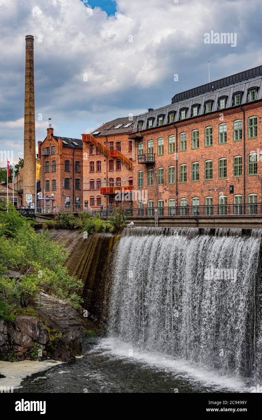 Industrial buildings in Norrköping (Sweden) Stock Photo