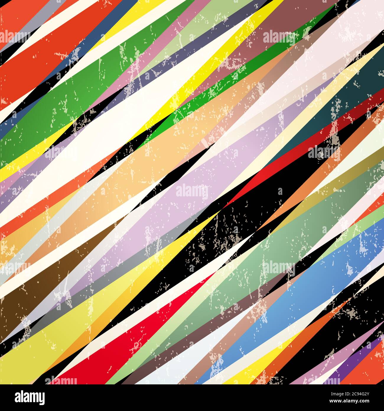 colorful abstract geometric background, illustration with paint strokes