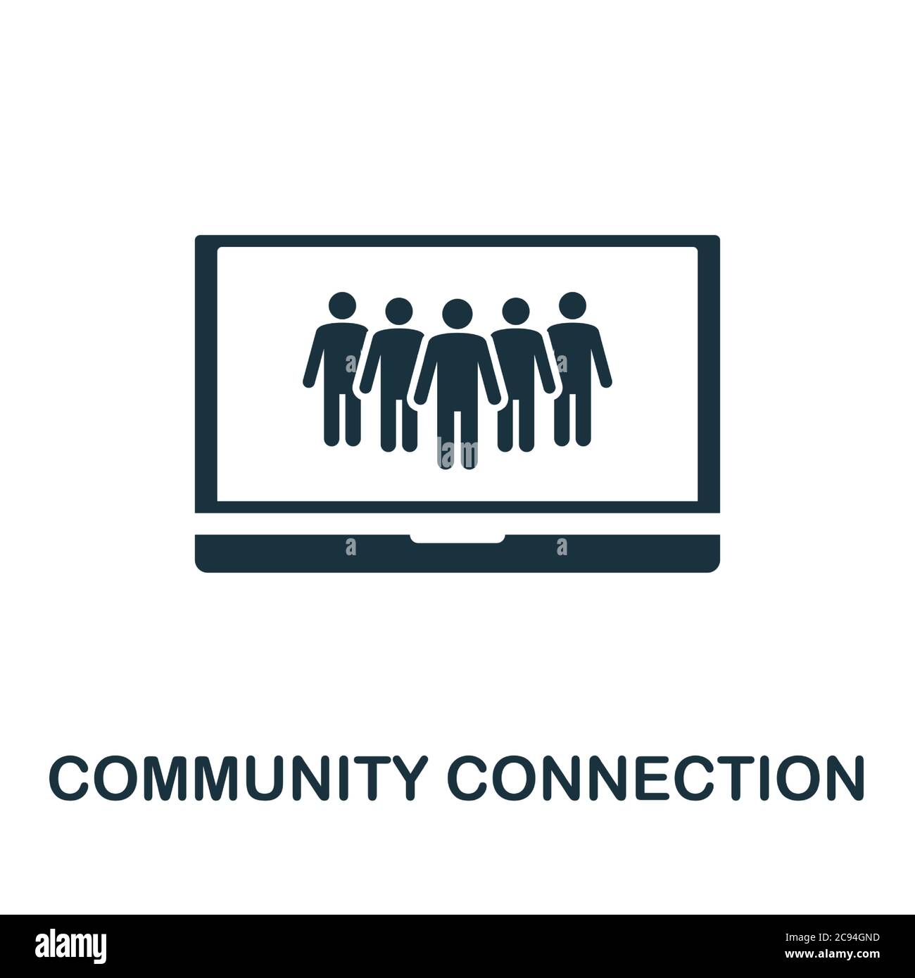 Community Connection icon. Simple element from community management