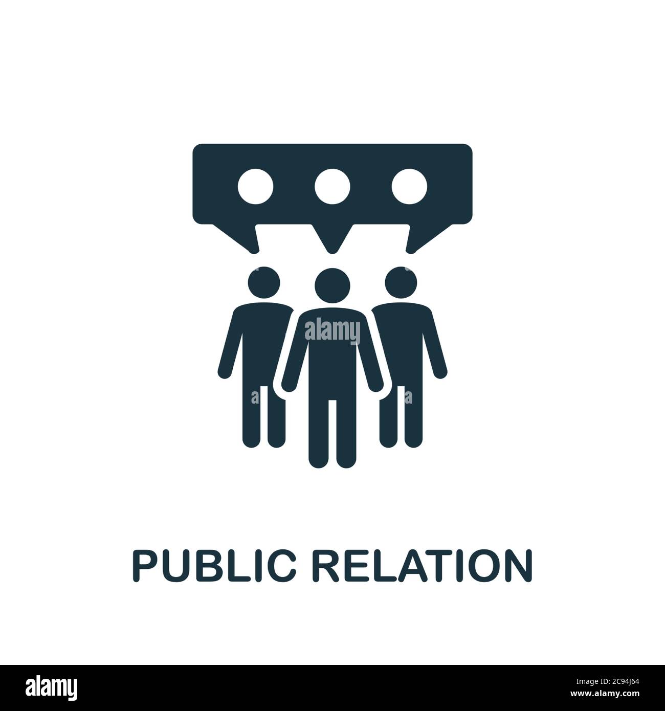 Public Relation icon. Simple element from community management ...