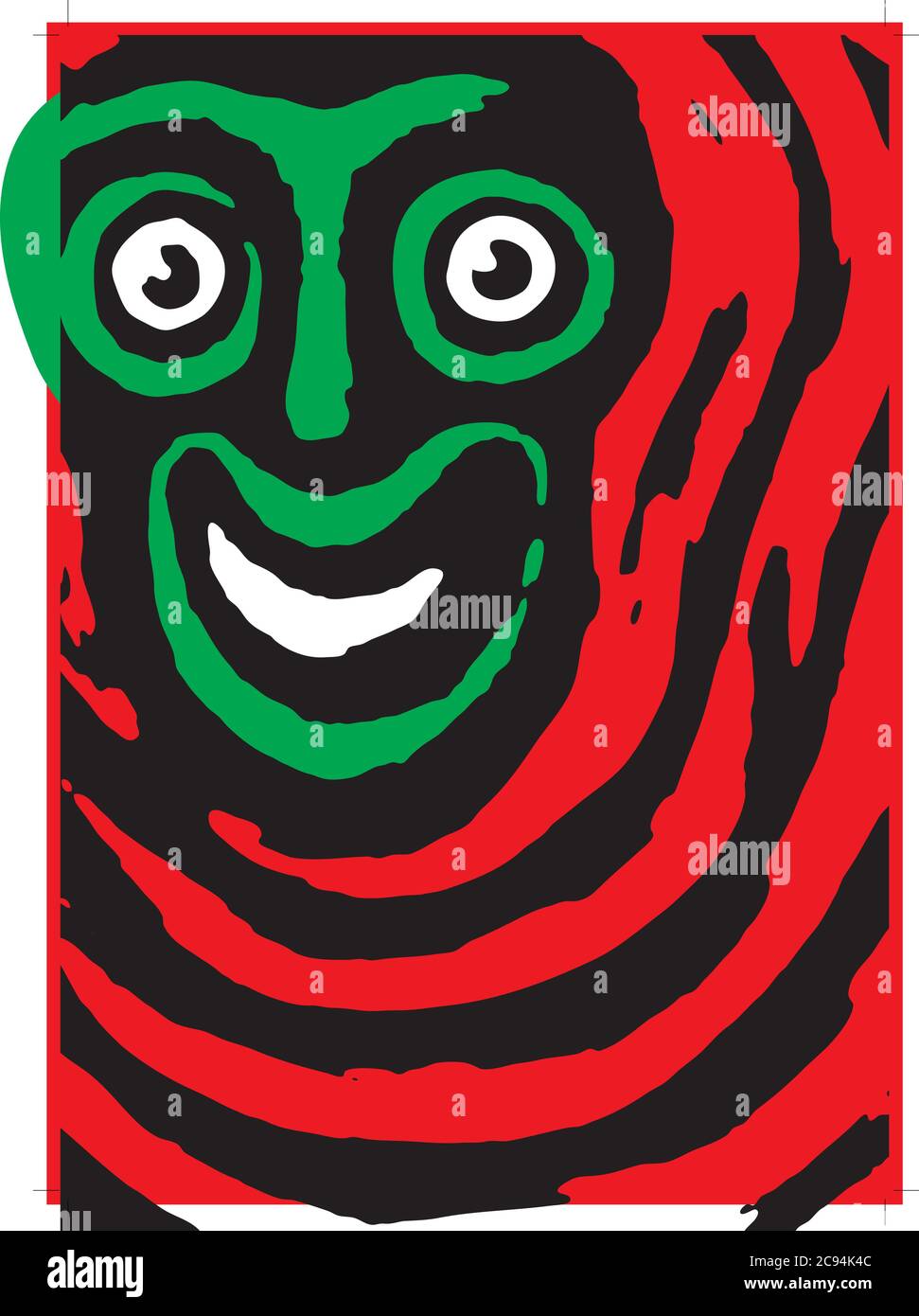 Face distorted in Stock Vector Images - Alamy