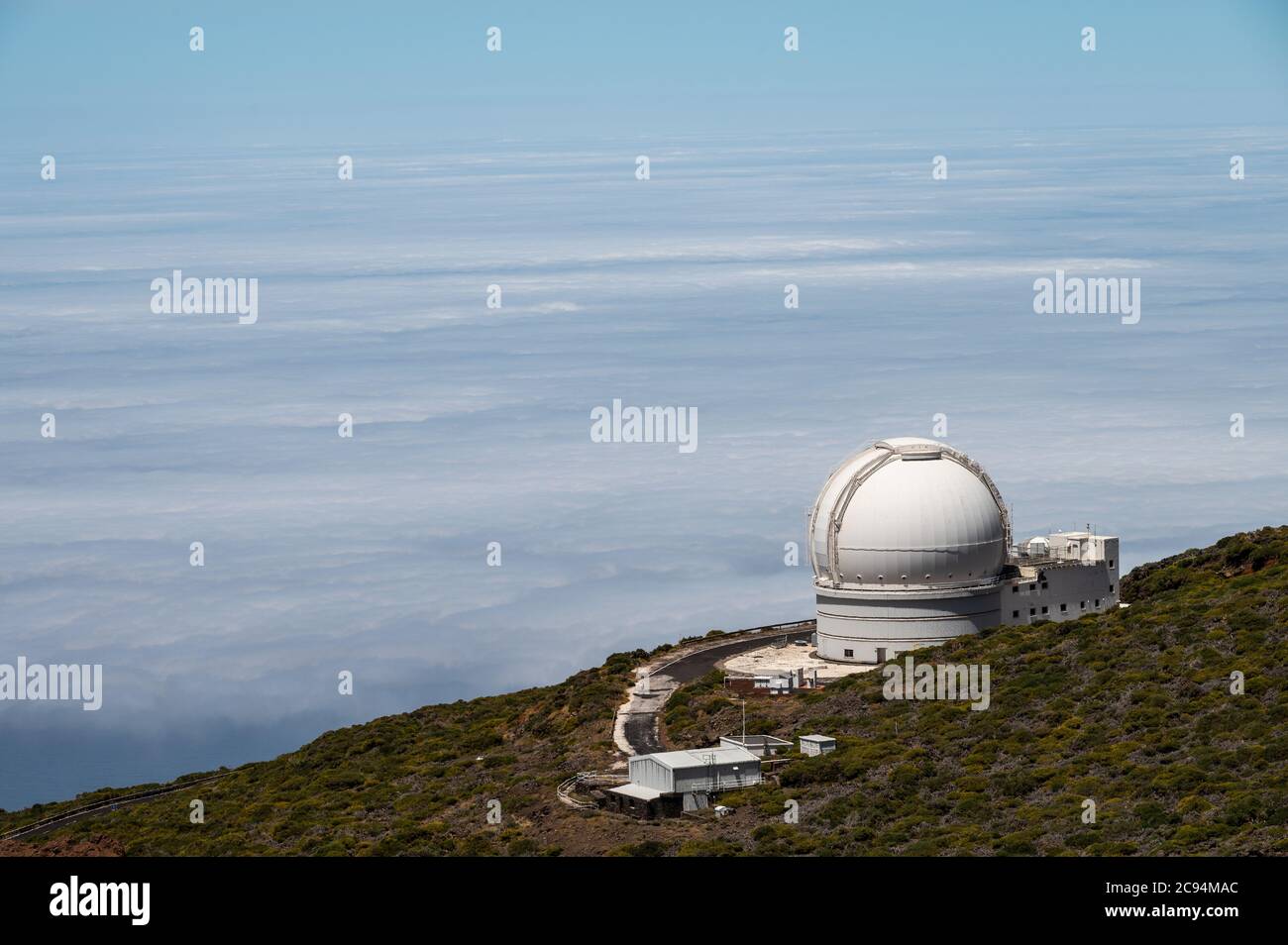 Immigratie rukken vijand La Palma, Spain. 28th July, 2020. Telescope in Roque de los Muchachos  Observatory, where some of the world's largest telescopes are located at  the highest point on the island of La Palma