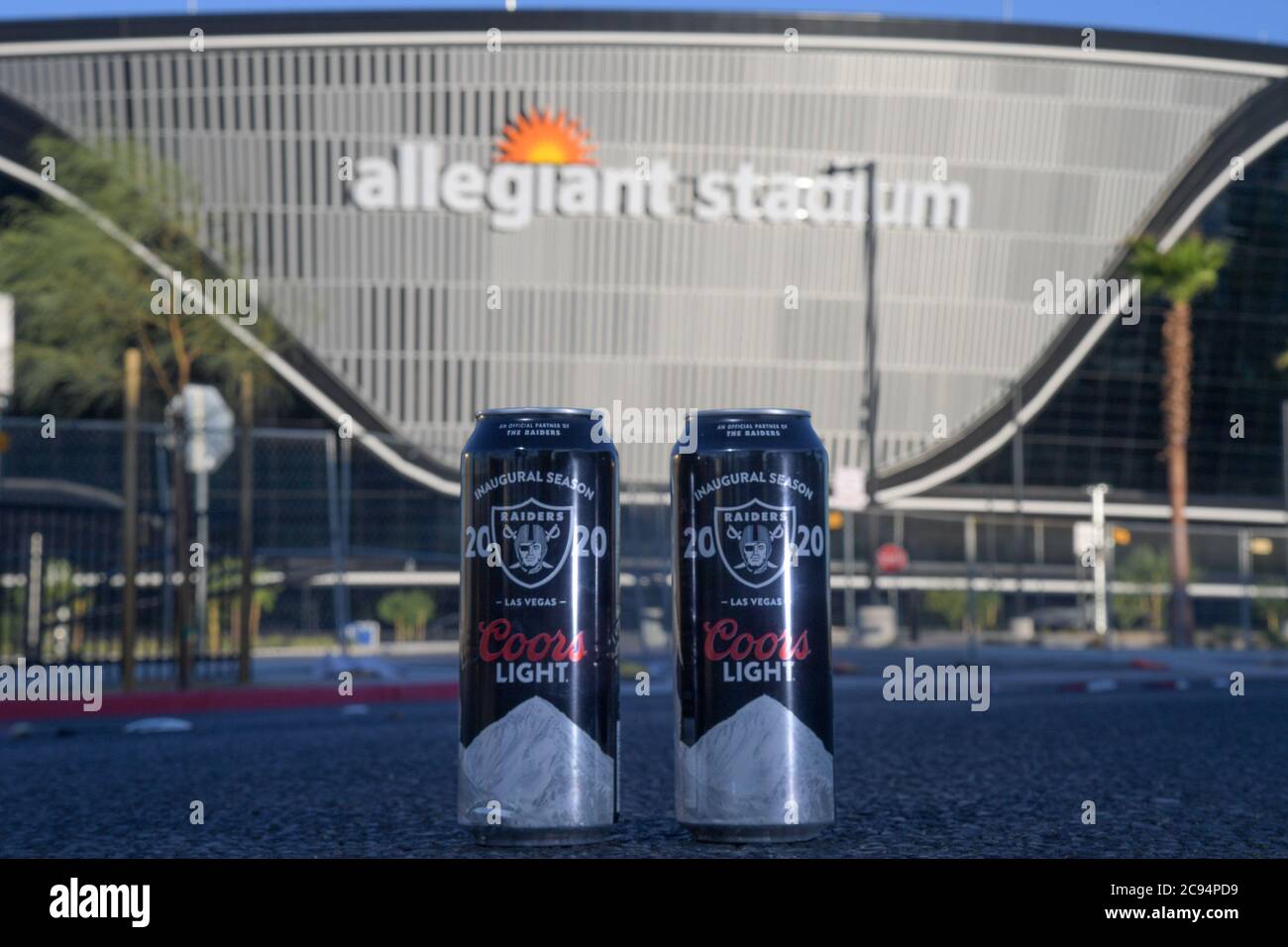 Forgot to tell y'all! New aluminum silver raiders cups at allegiant when  you order a coors light! Feel super cold in hand when a cold beer poured  into them. Made by ball