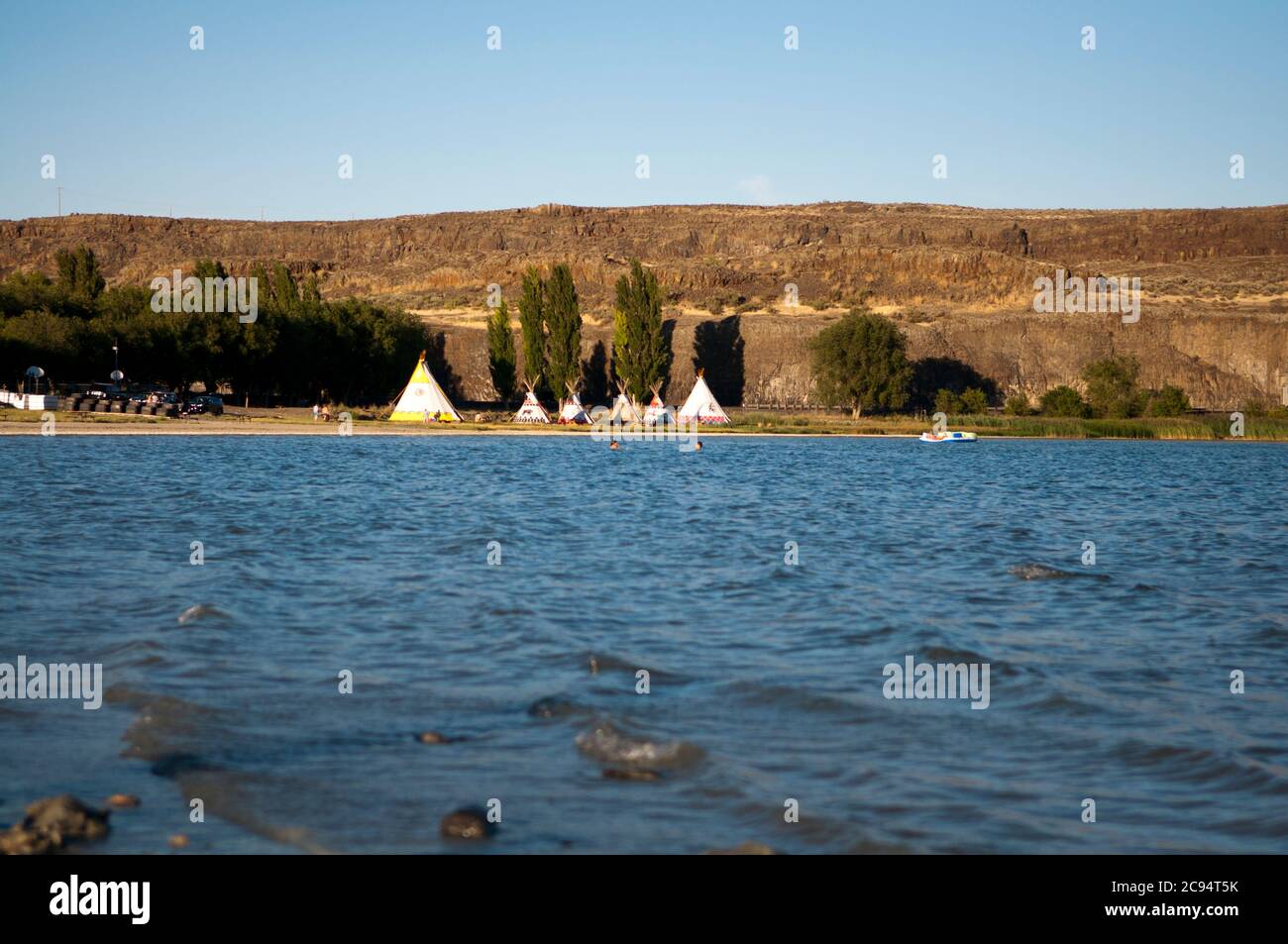 Soap Lake Washington Stock Photo Alamy