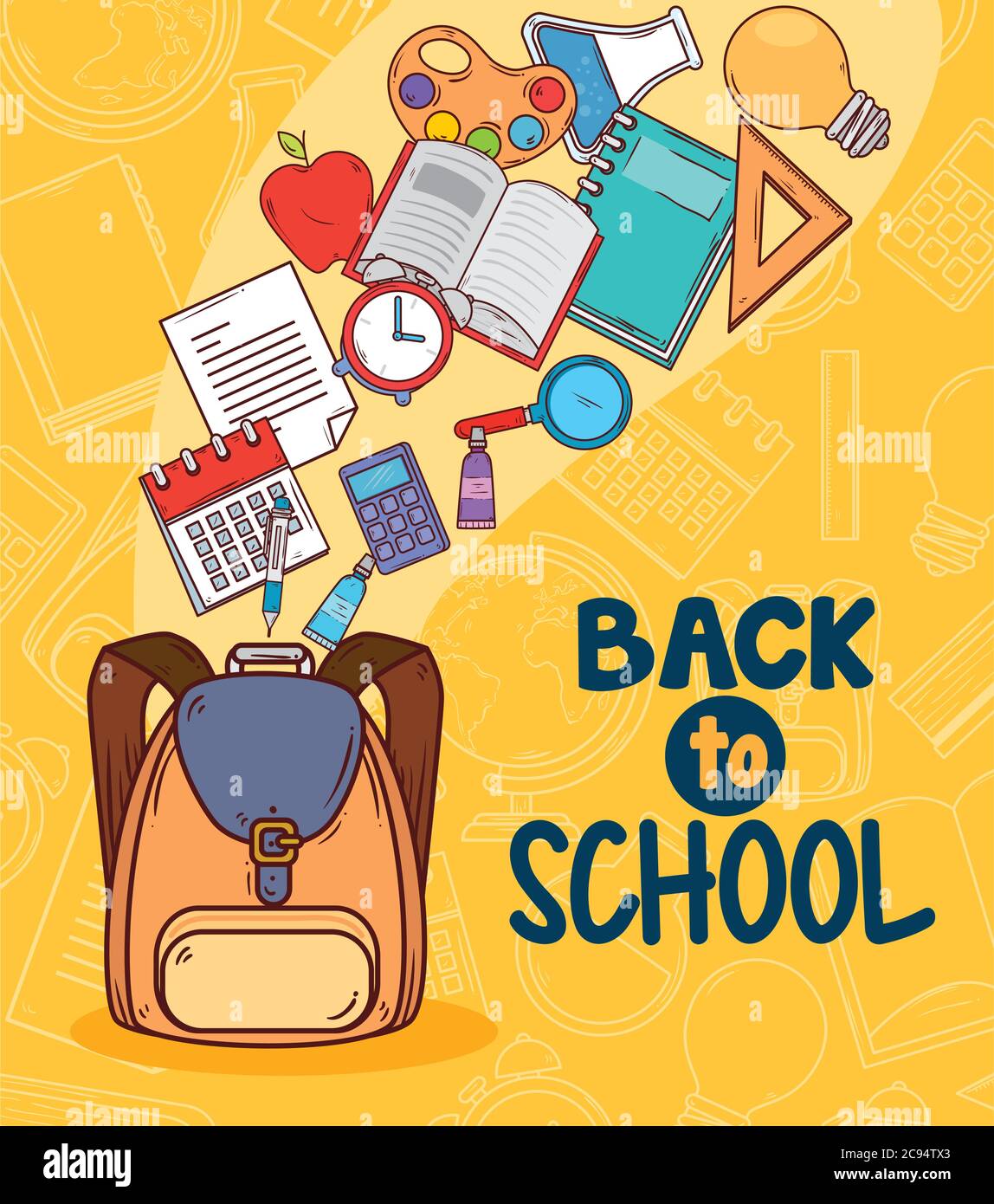 Educational sale vector banner design. Back to school sale text with backpack  bag and laptop elements for special offer education shopping promotion  Stock Vector Image & Art - Alamy