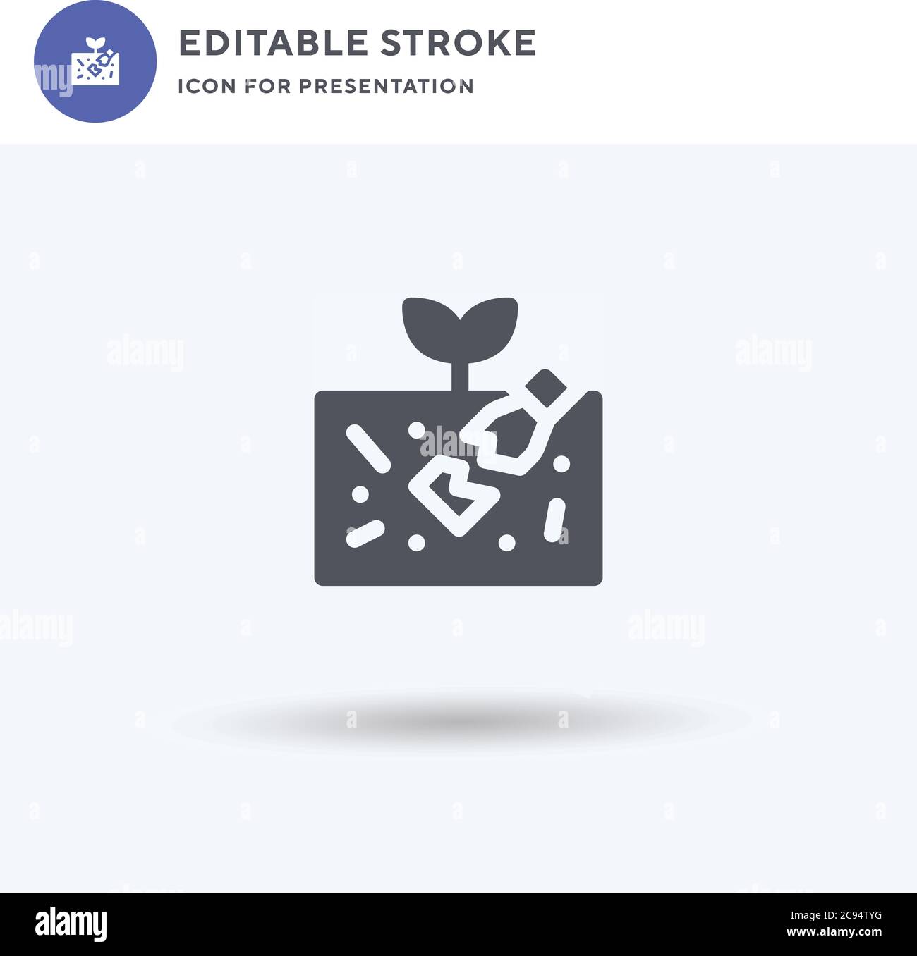 Garbage icon vector, filled flat sign, solid pictogram isolated on white, logo illustration. Garbage icon for presentation. Stock Vector