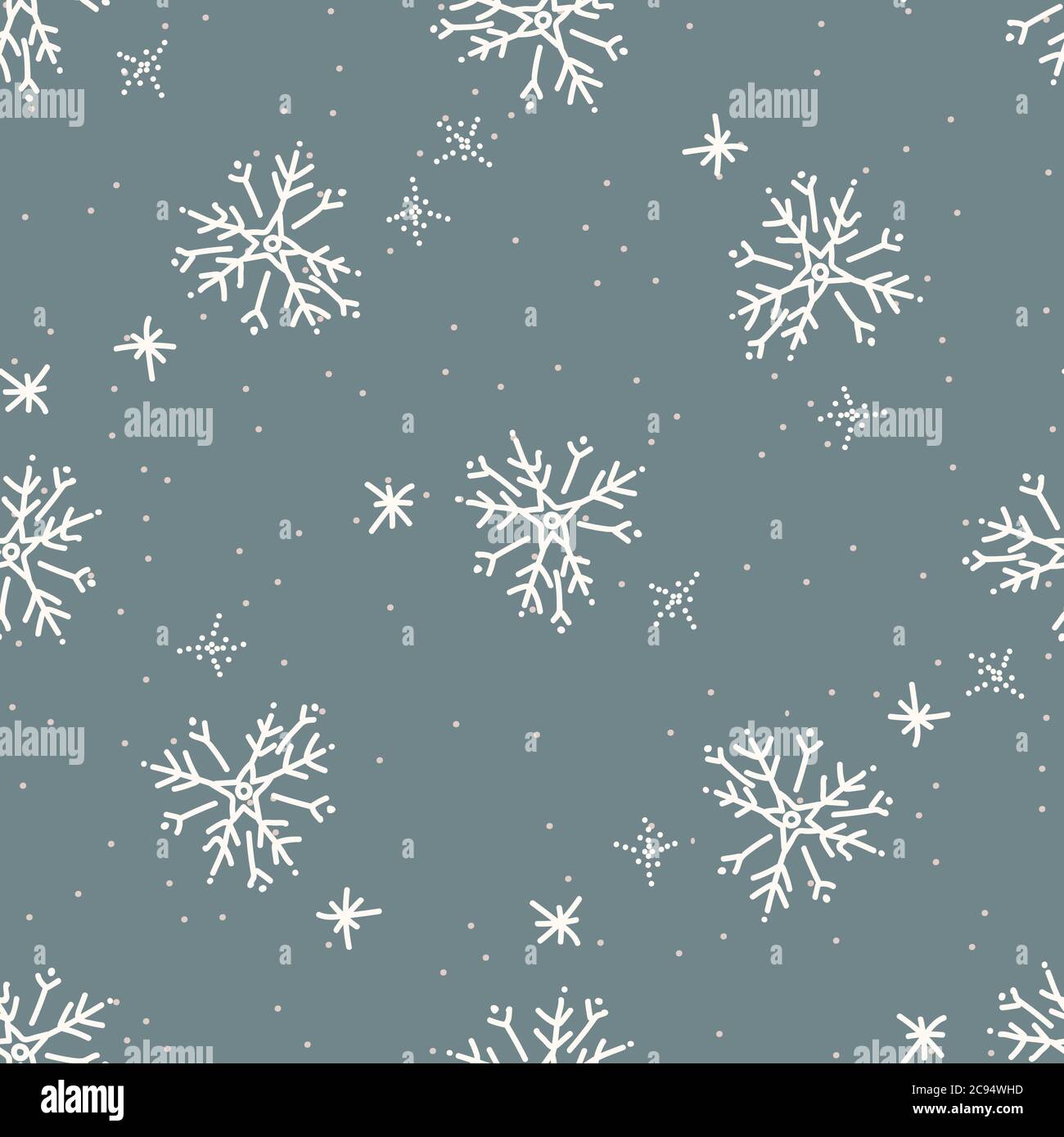 Subtle Snow Seamless Pattern Elegant Christmas Background With Small  Snowflakes Stock Illustration  Download Image Now  iStock