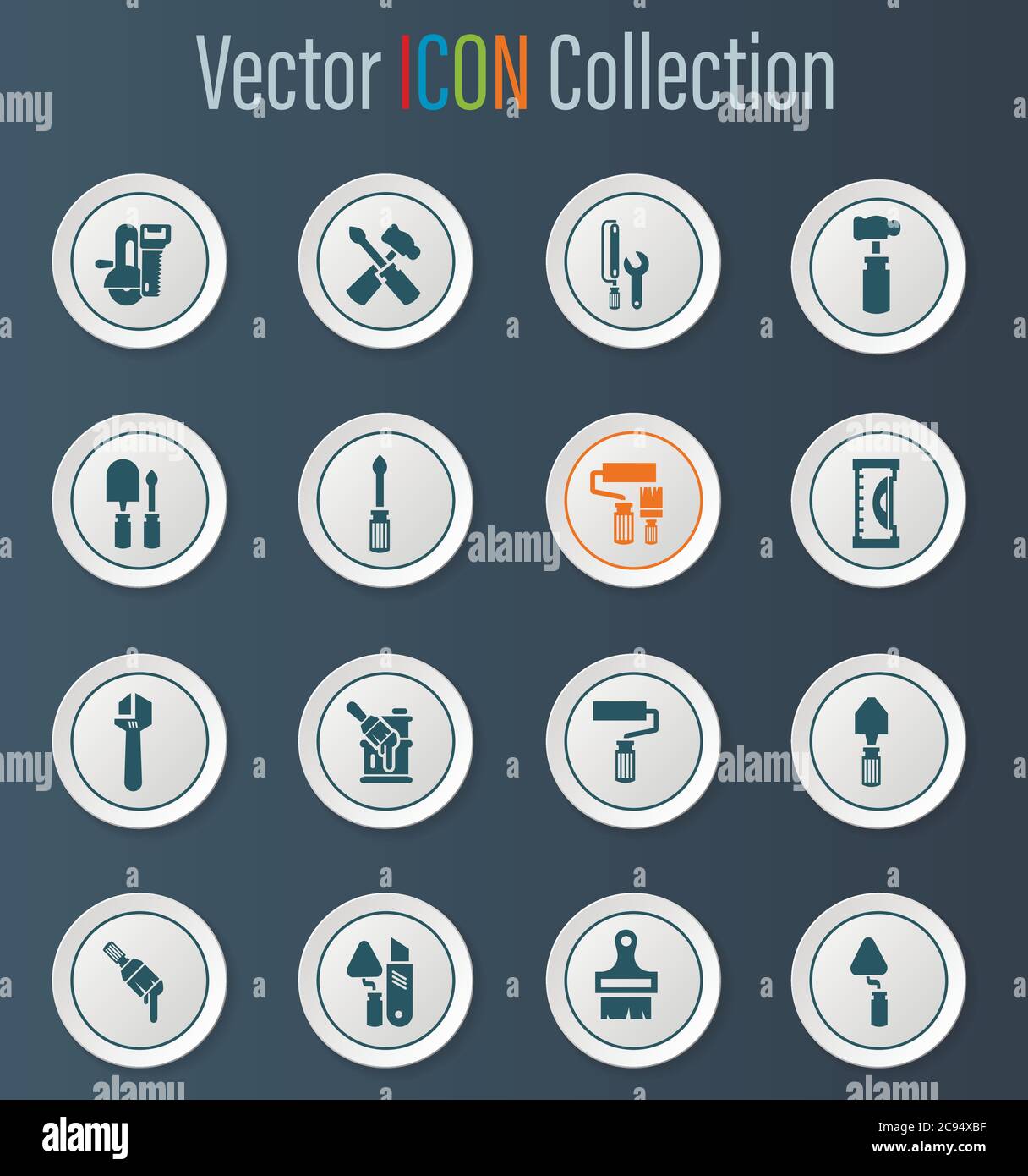 Work tools icons set Stock Vector Image & Art - Alamy