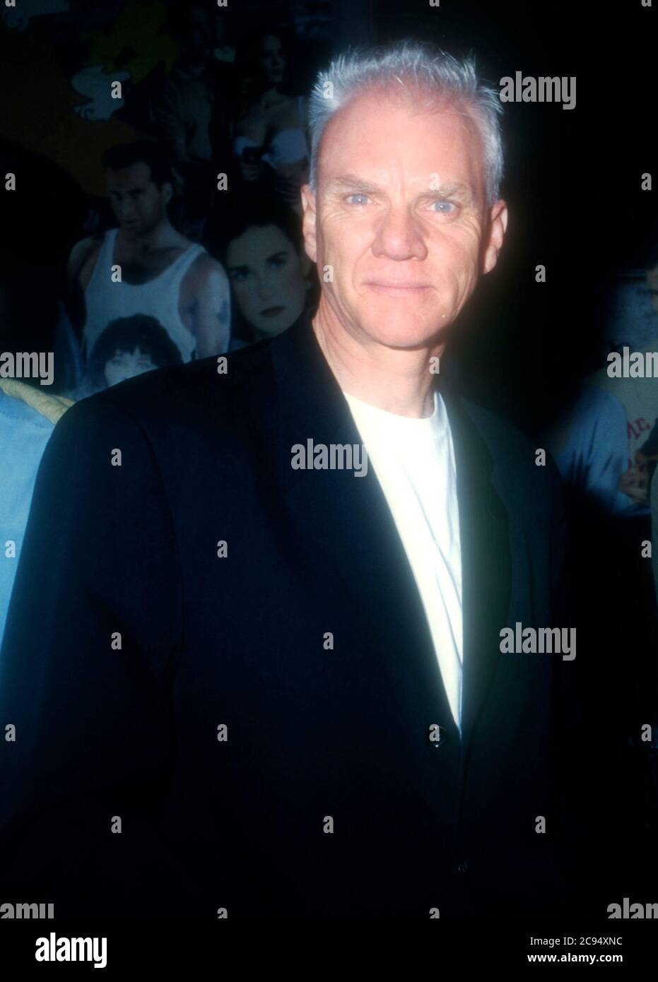 Los Angeles, California, USA 8th February 1996 Actor Malcolm McDowell attends Wings Commander 4 Costume Presentation on February 8, 1996 at Planet Hollywood in Los Angeles, California, USA. Photo by Barry King/Alamy Stock Photo Stock Photo