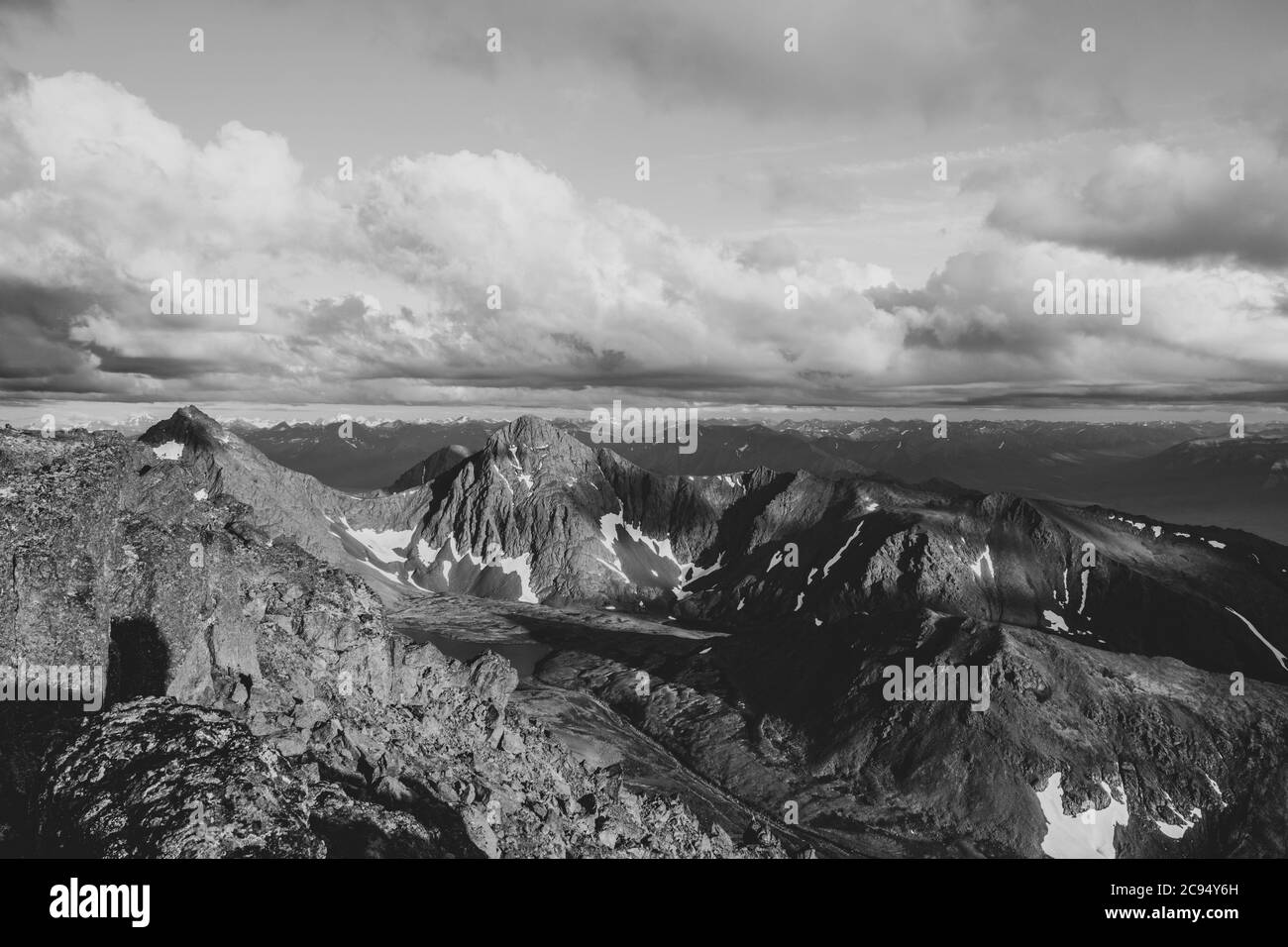 Views in rocky mountains Black and White Stock Photos & Images - Alamy
